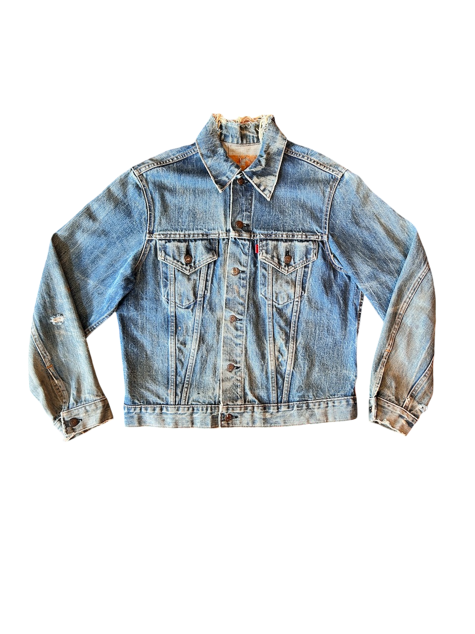 Levis Denim Jacket Thrashed  - M