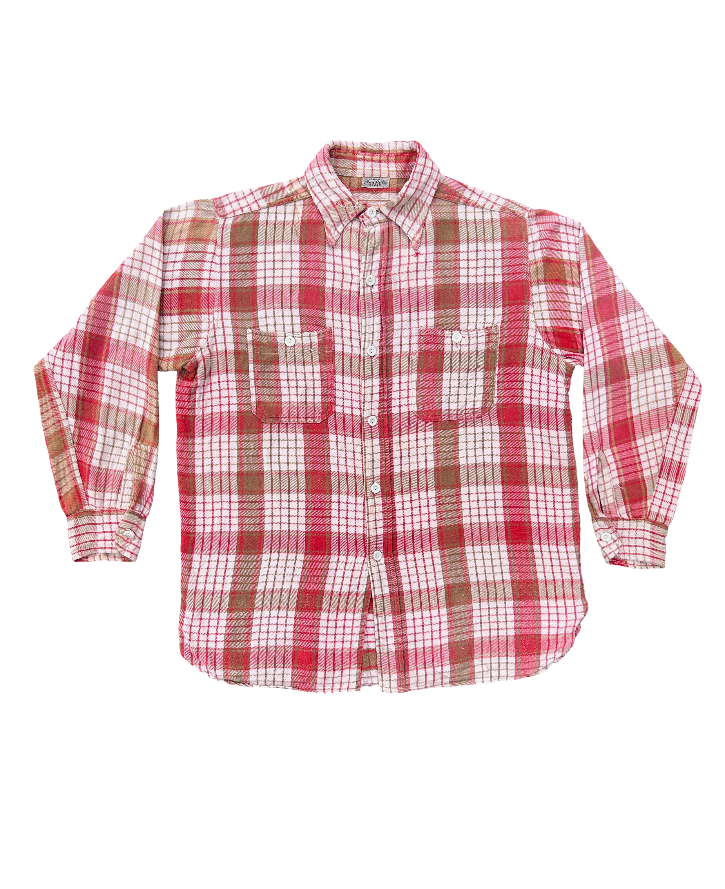 40s Ward's Sun Valley Plaid - L
