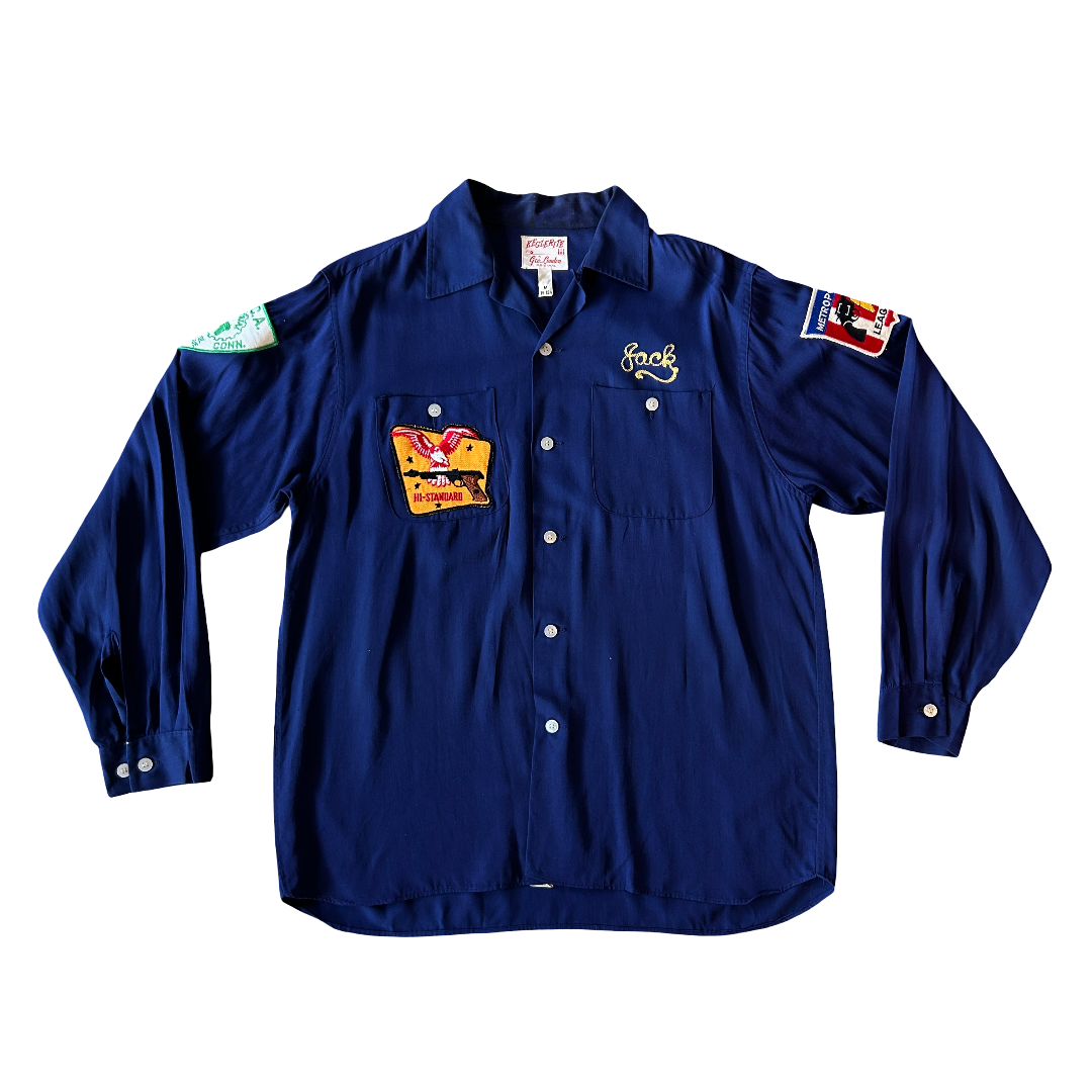 60s Pistol League Button Up - L
