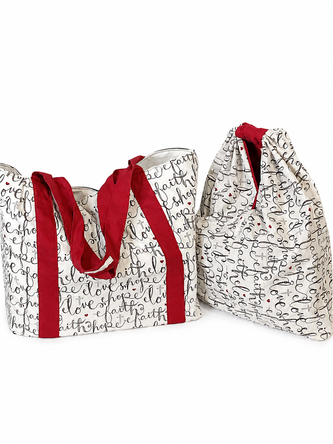 Faith & Love Oversized Tote & Hobo Bag