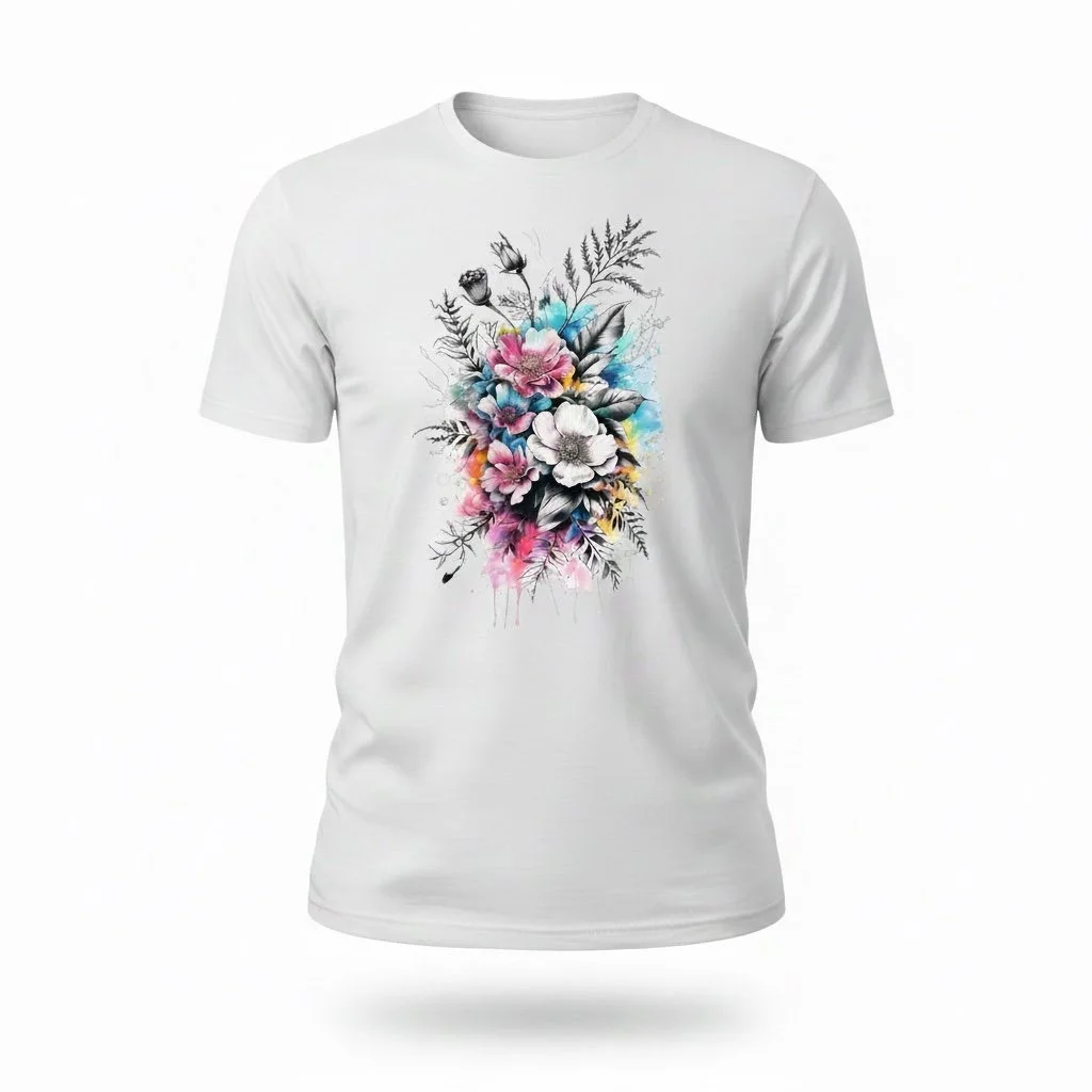 Watercolor Floral Tee