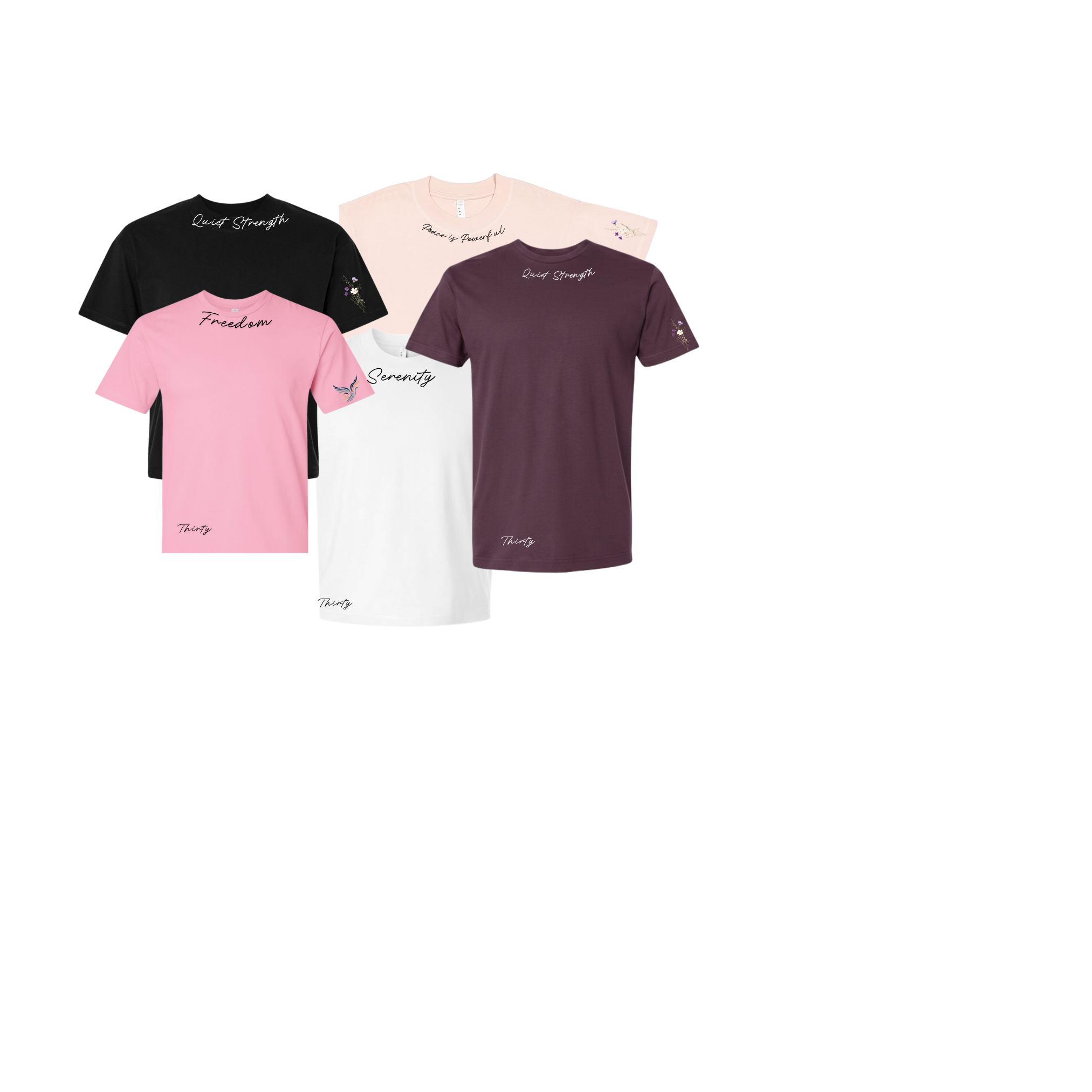 The Quiet Strength Collection  Women's Comfortable Tee's