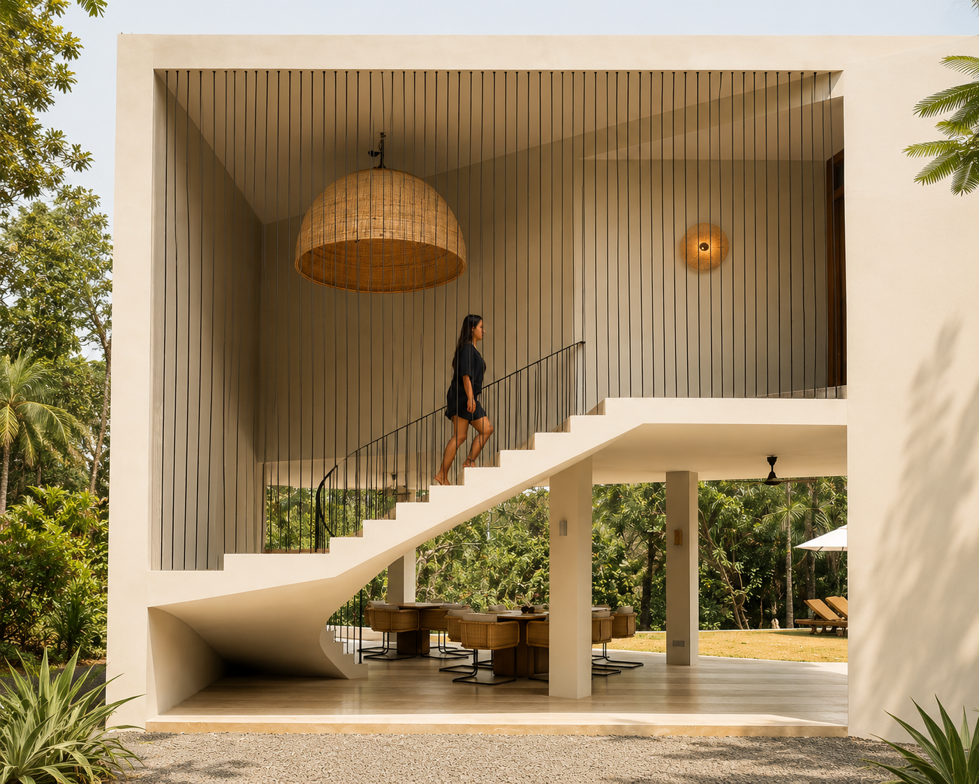 A contemporary and minimalist venue