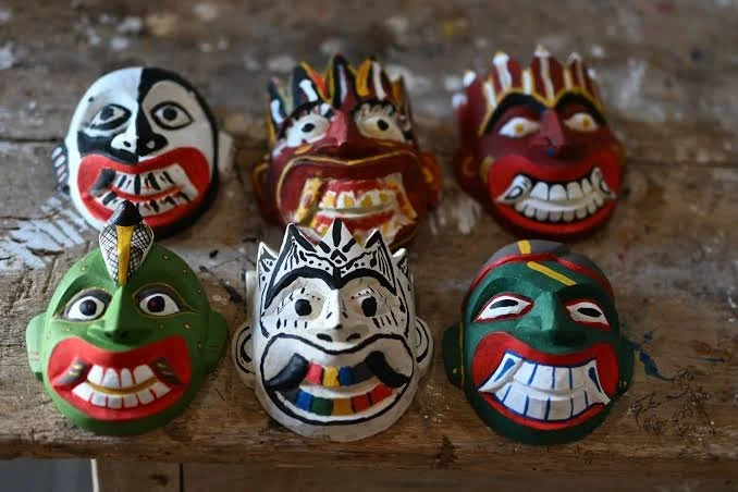 Mask painting and story telling