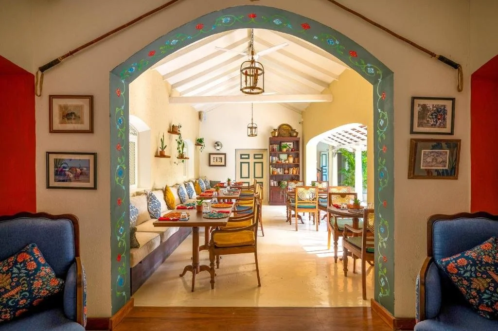 colonial dining space of venue in Sri lanka