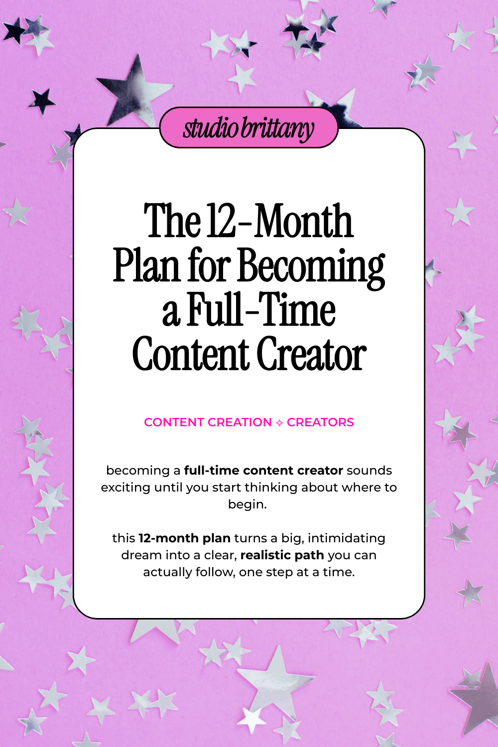 The 12-Month Plan for Becoming a Full-Time Content Creator