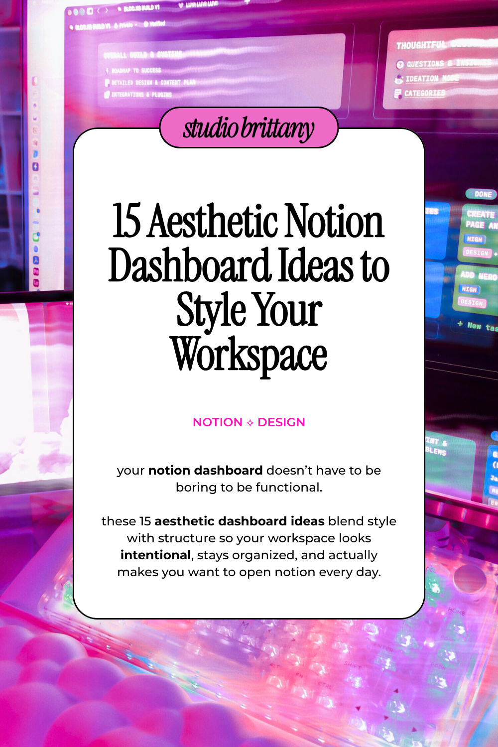 15 Aesthetic Notion Dashboard Ideas to Style Your Workspace