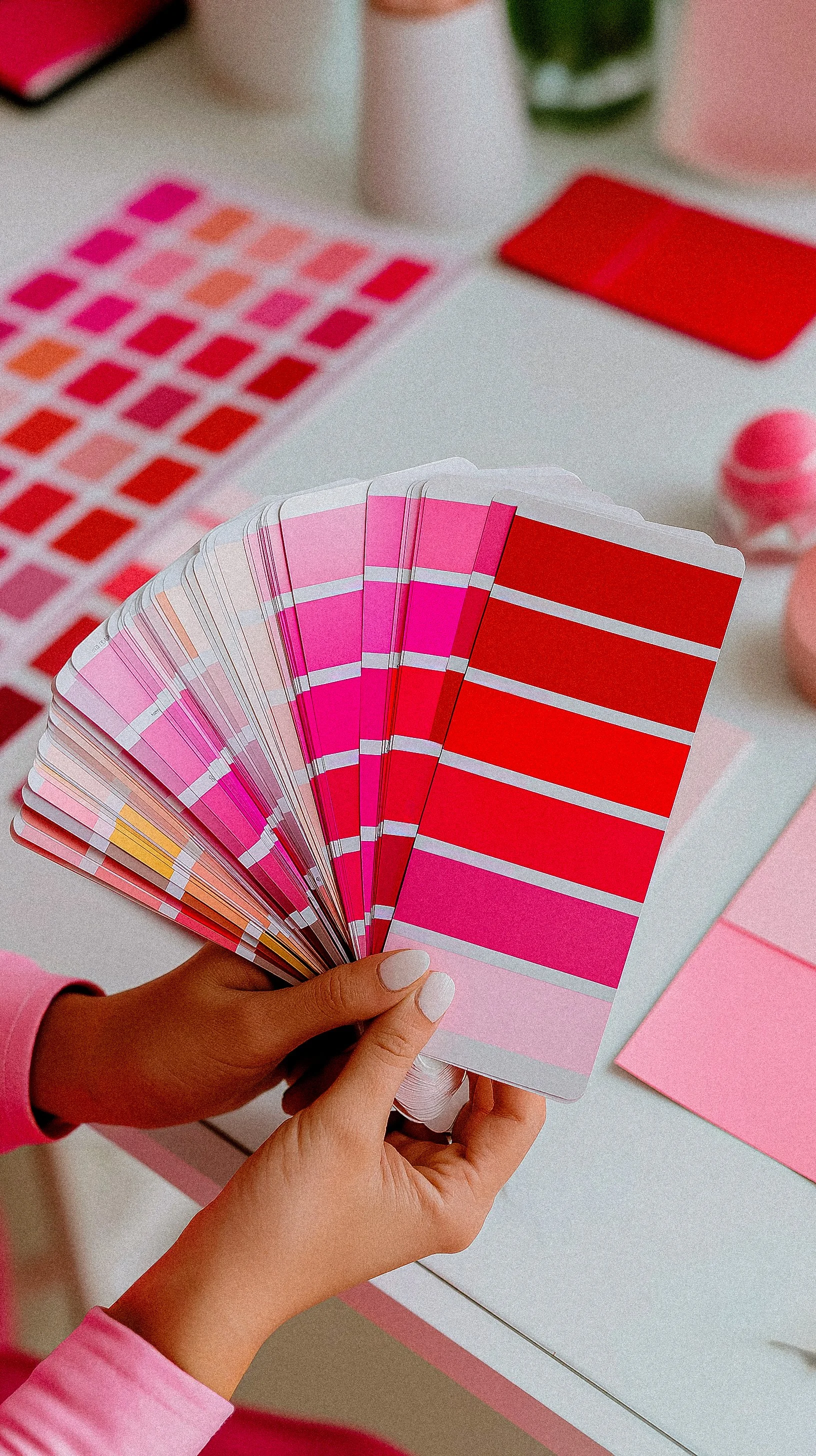 An assortment of color swatches to represent expert-level brand design and identity, services by Studio Brittany.