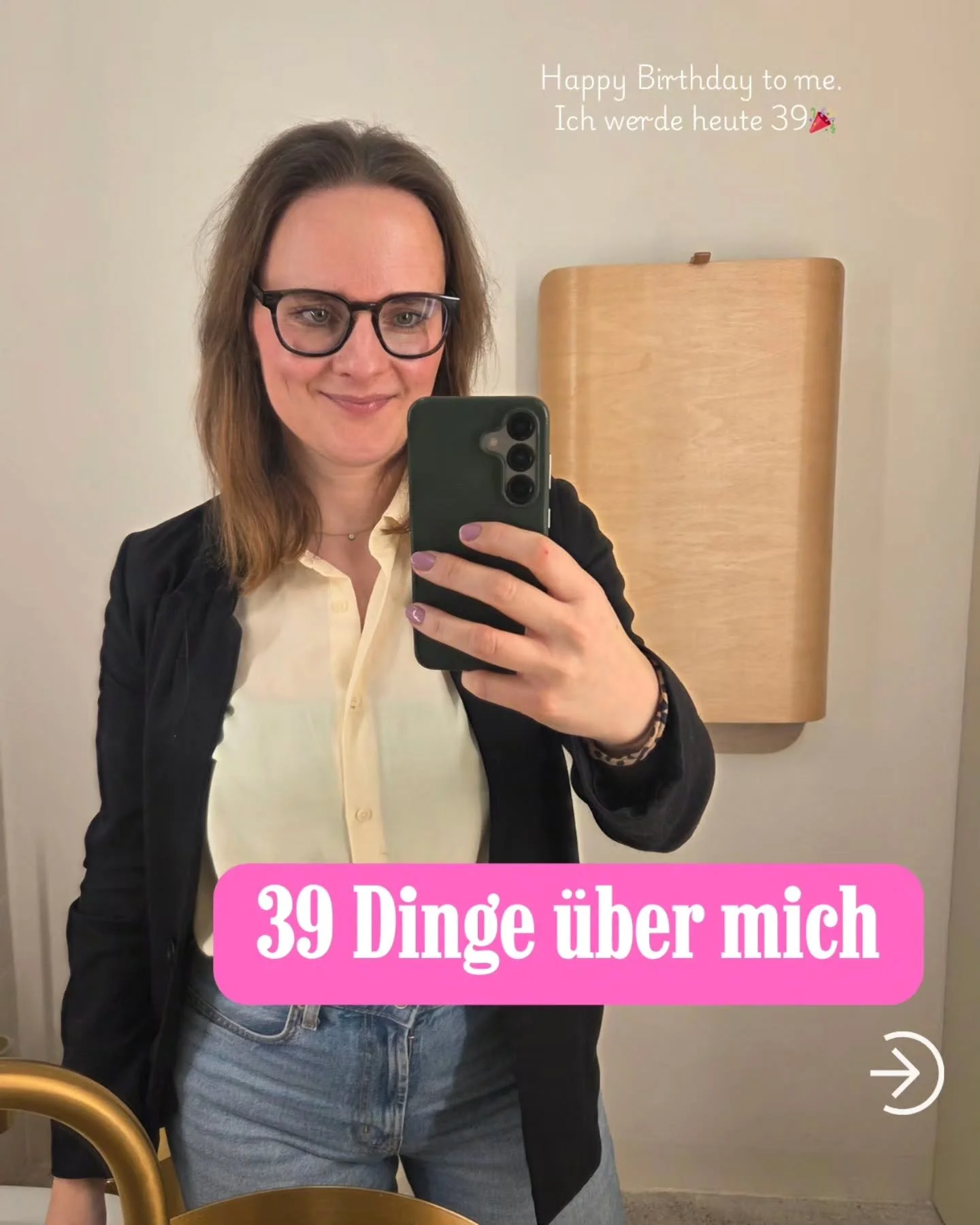 Leudis, ich werde heute 39 🎉🎂🍾

Ich liebe Geburtstage und ich liebe es, &auml;lter zu werden. I mean it.

&Auml;lter werden ist ein Privileg! 

Und ganz ehrlich, ich f&uuml;hle mich mit 39 besser und fitter, als mit 29. 😂

Hab mal 39x unn&uuml;tz