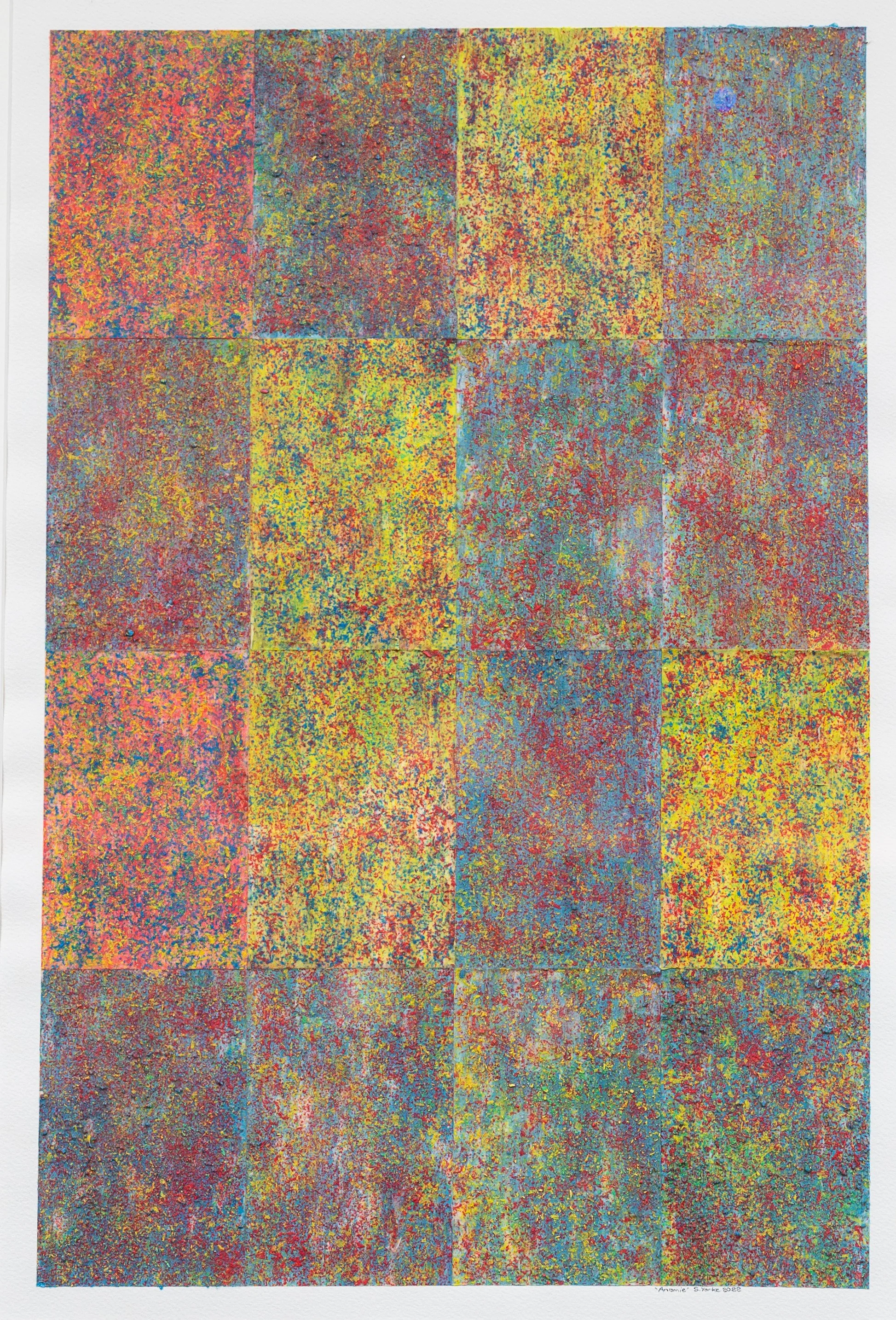  Anomie ,
49.5 x 32.5 cm,
acrylic on art paper,
conservation framing with uv Perspex, 
75 x 57 cm framed