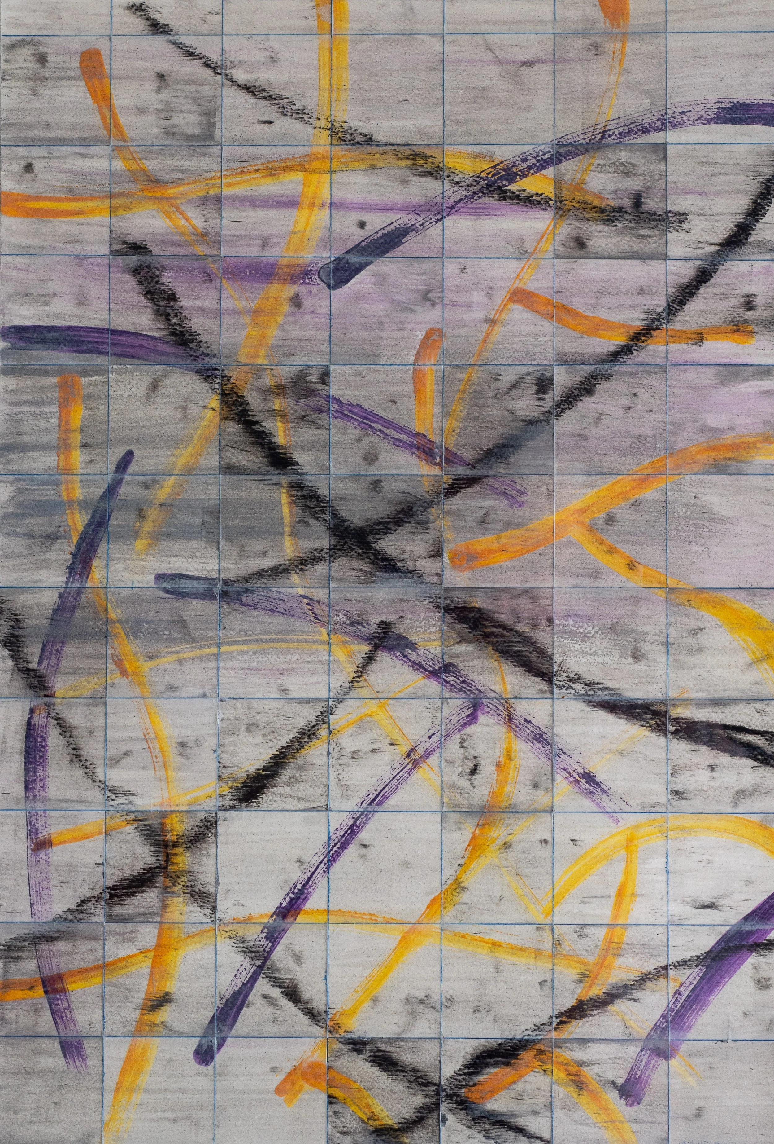  Study No. 1 ,
acrylic, pastel and charcoal on art paper, 
76 x 54.5 cm