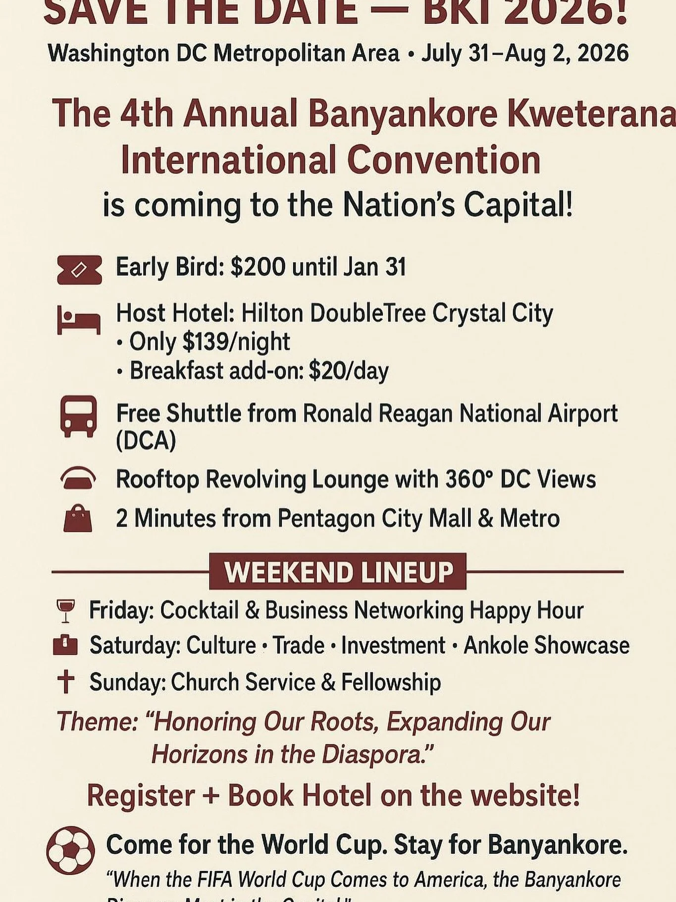 Register: https://www.ankoleconventiondmv.com/ #nkore #ankore #ankole #ankolehorn #ankolewatusicattle #ankolecows