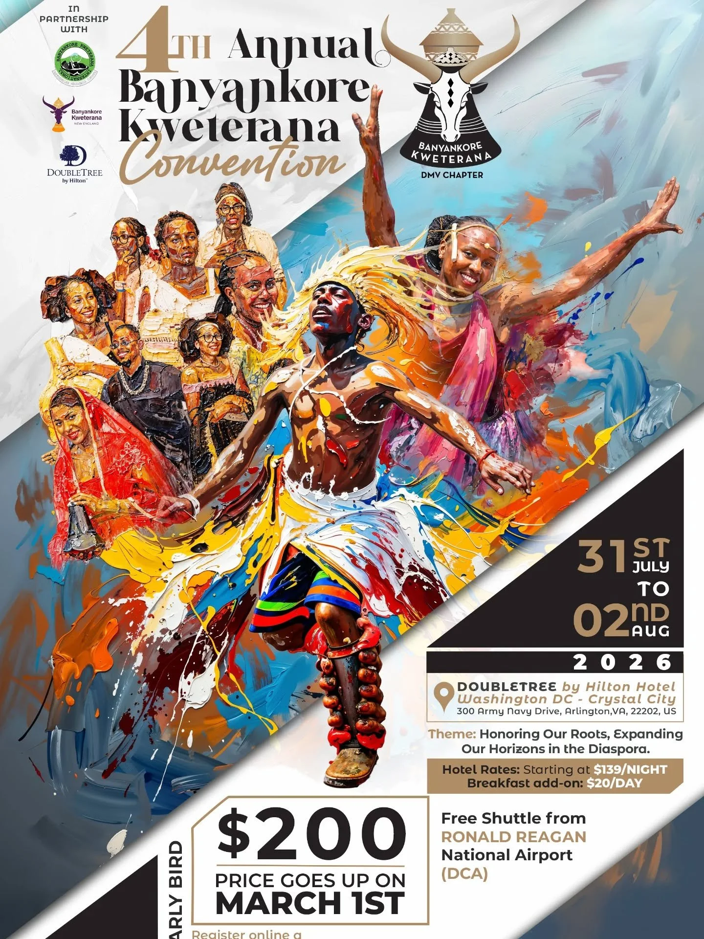 A celebration of heritage in the heart of the DMV! 🏛️🐄✨

We are thrilled to announce the 4th Annual Banyankore Kweterana Convention, taking place at the DoubleTree by Hilton Washington DC &ndash; Crystal City! 

This year, we gather under the theme