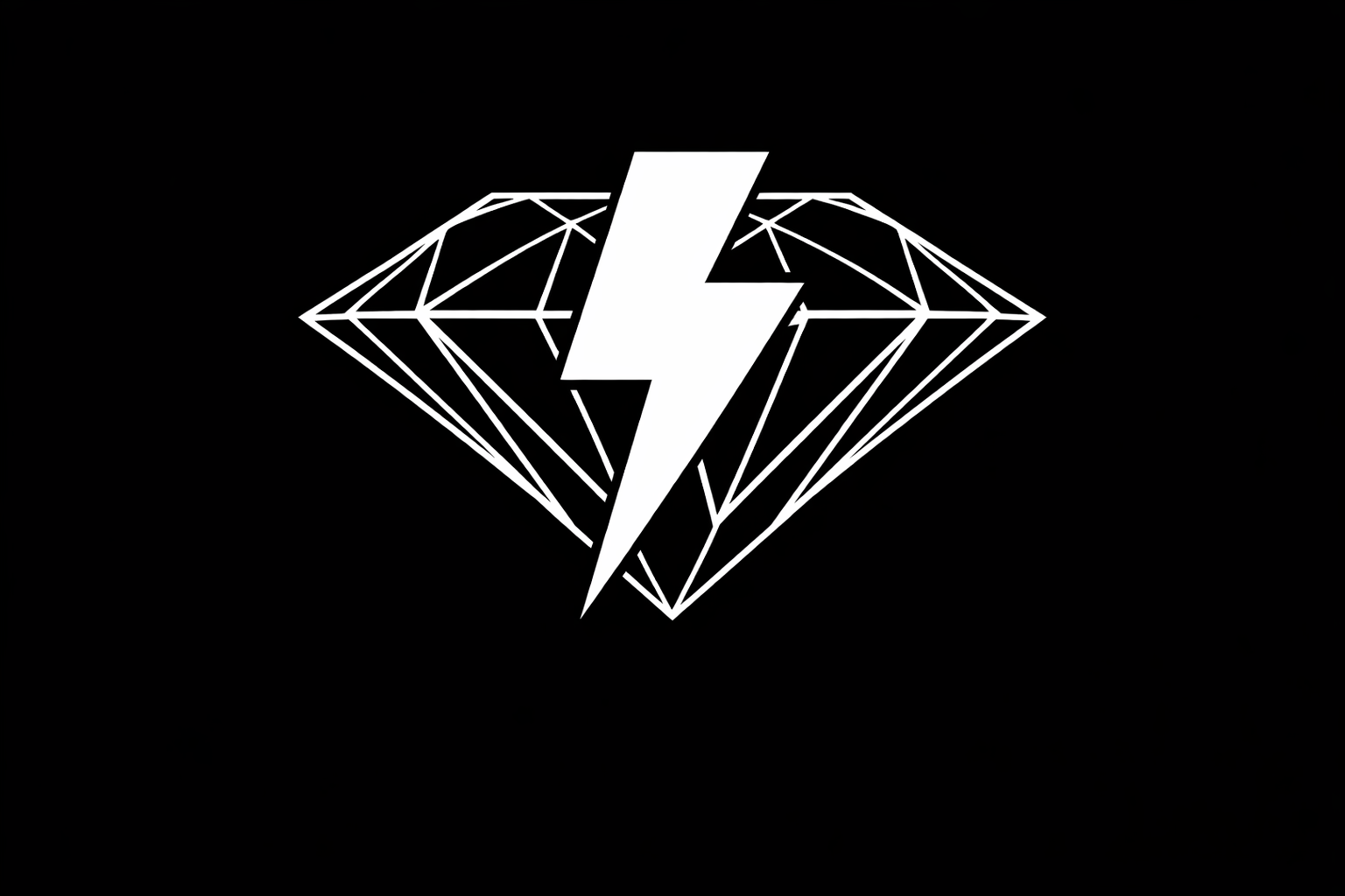 Cor-Prop x KDI (Bolt over Diamond)Coronado Font (Bolt Filled In) White Logo on Black Background.PNG