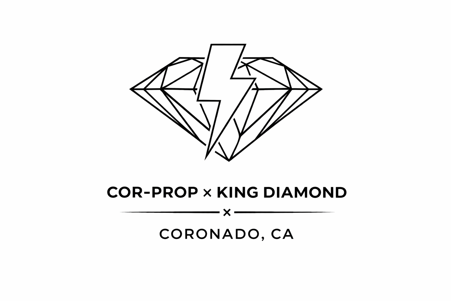 Cor-Prop x KDI (Bolt over Diamond) Black Outline Logo on White Background.PNG