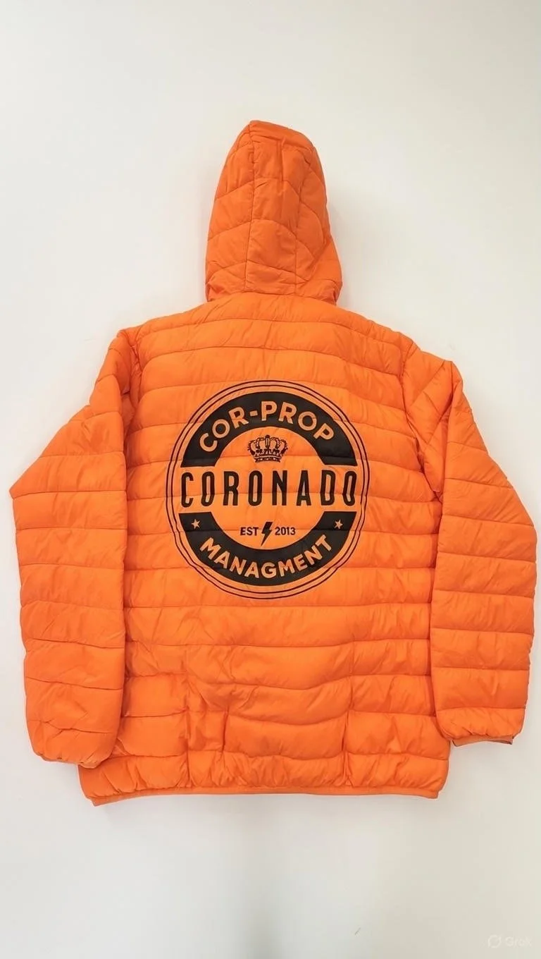 Cor-Prop Orange Puffer Jacket Back.JPG