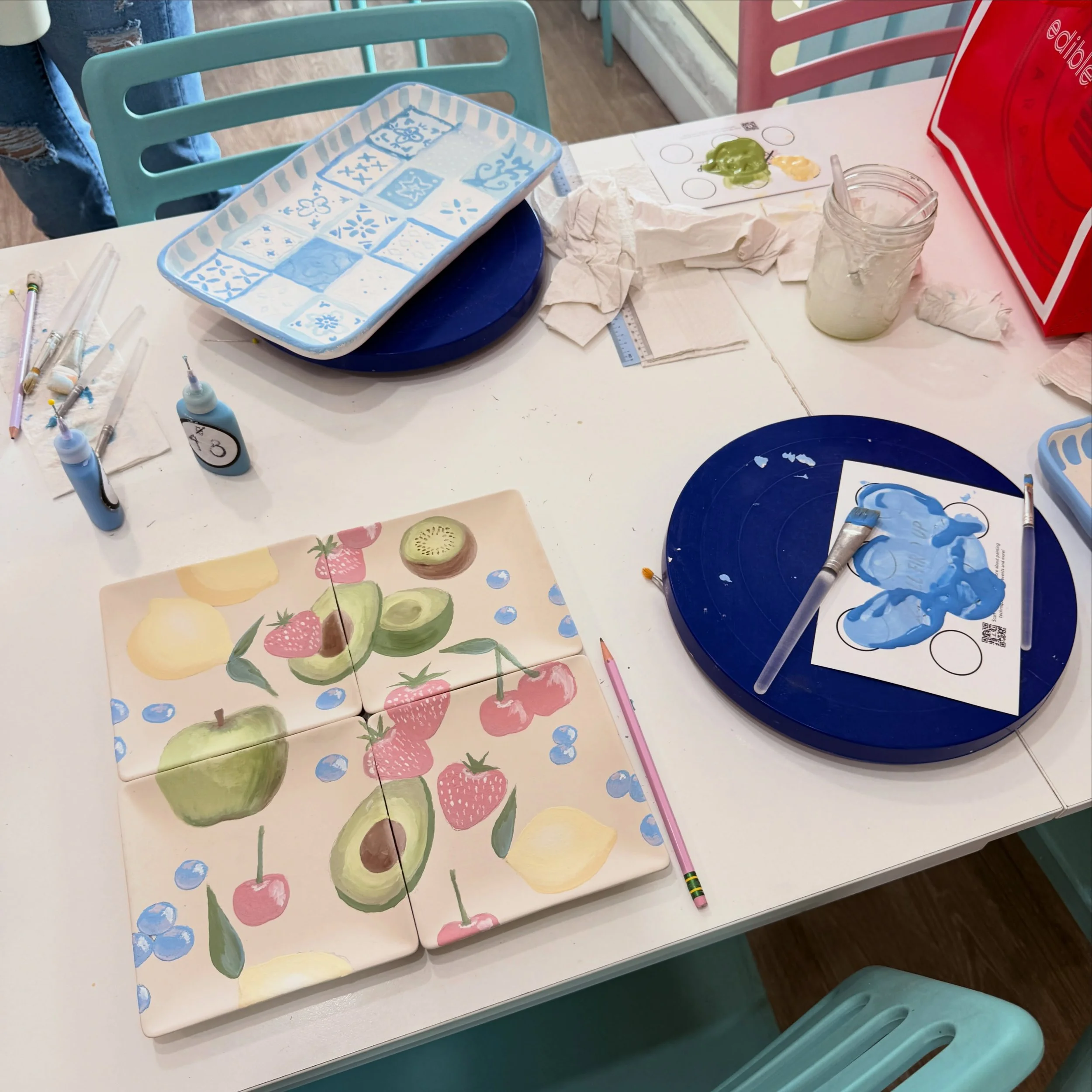 always love trying a new artistic hobby 🕺🕺 can&rsquo;t wait to see these little fruits once they&rsquo;re fired in the kiln!