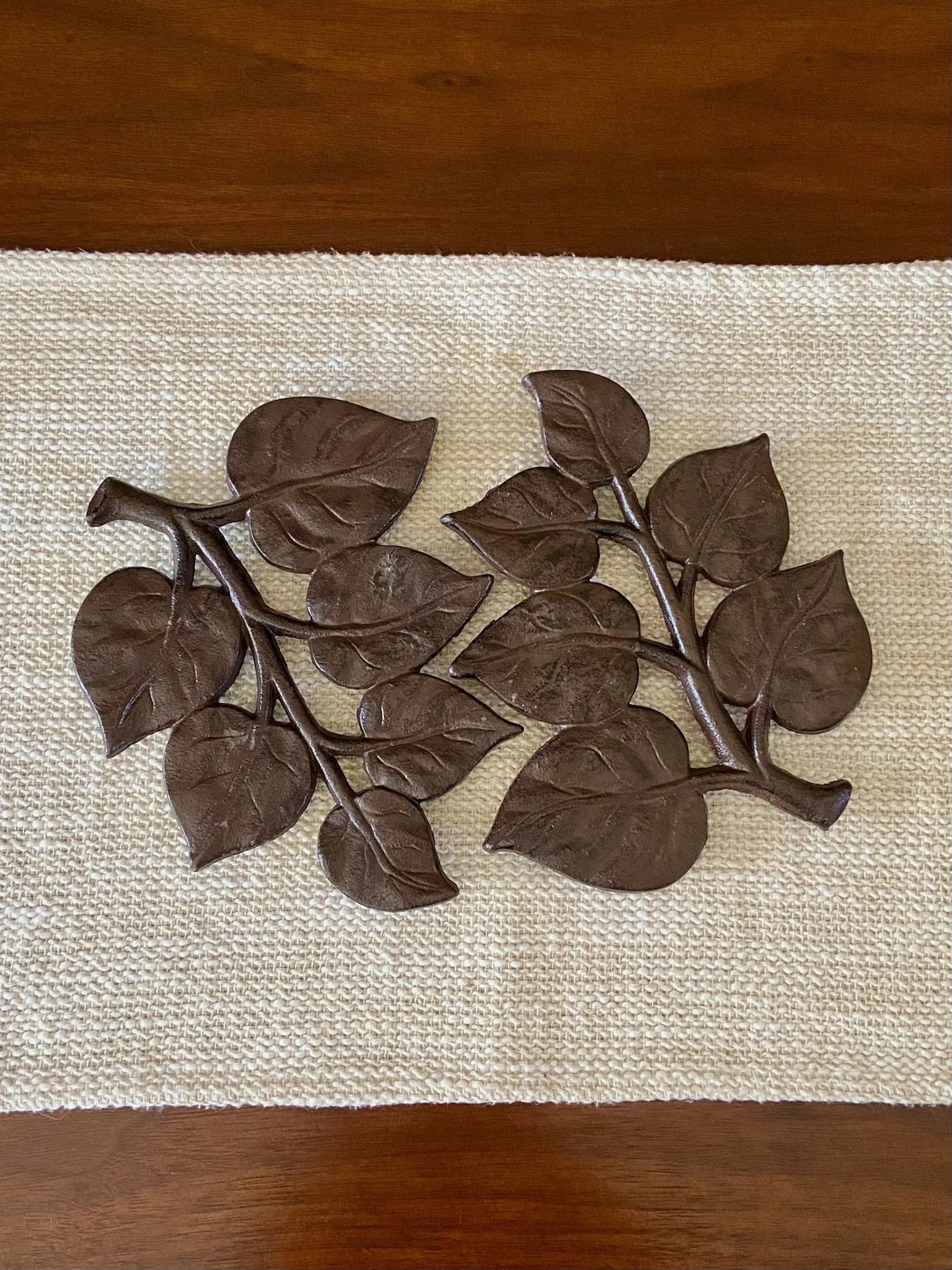 Cast Iron Leaf Branch Privets- 2 Available