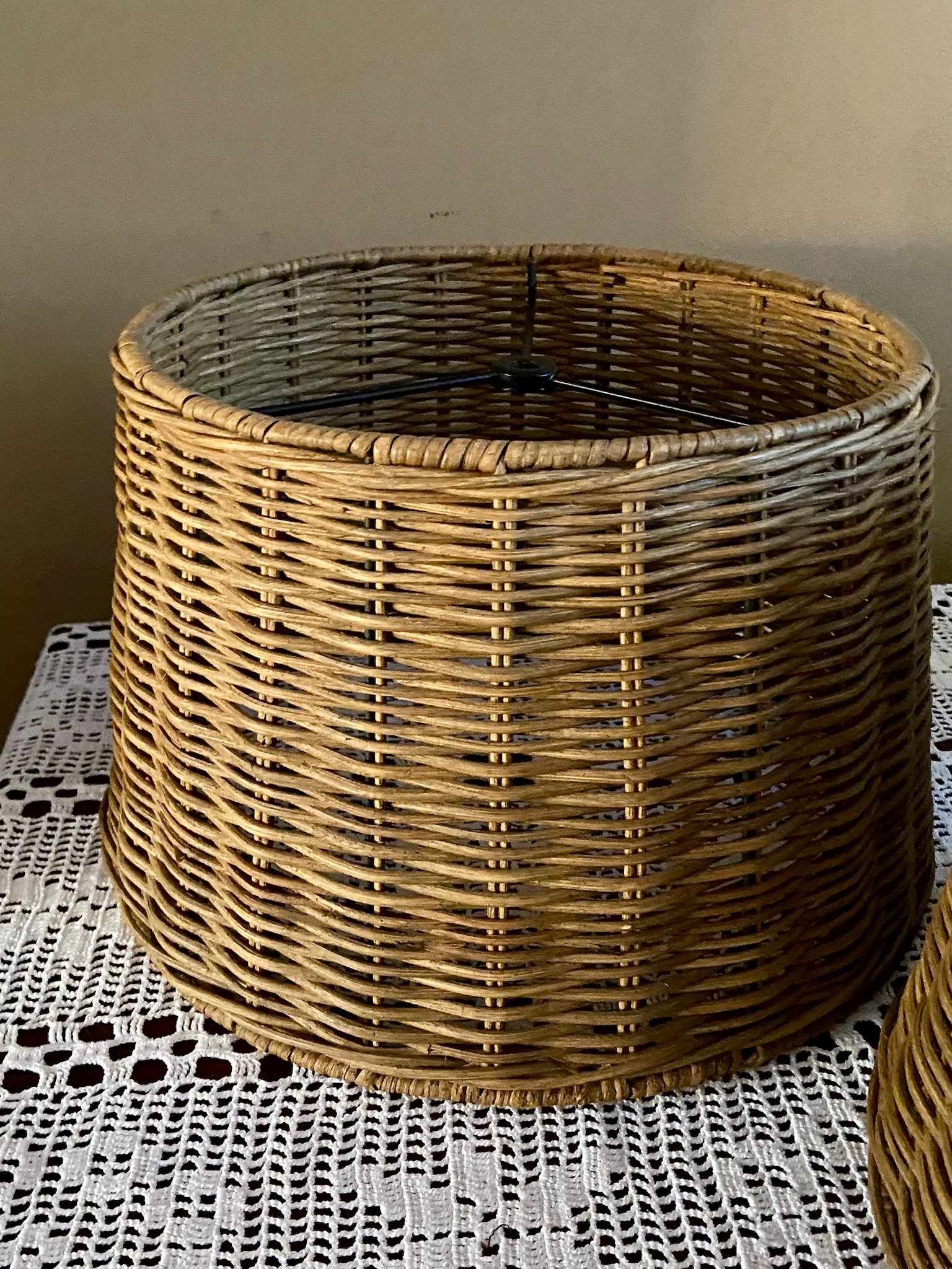 Rustic Wicker Lamp Shades
