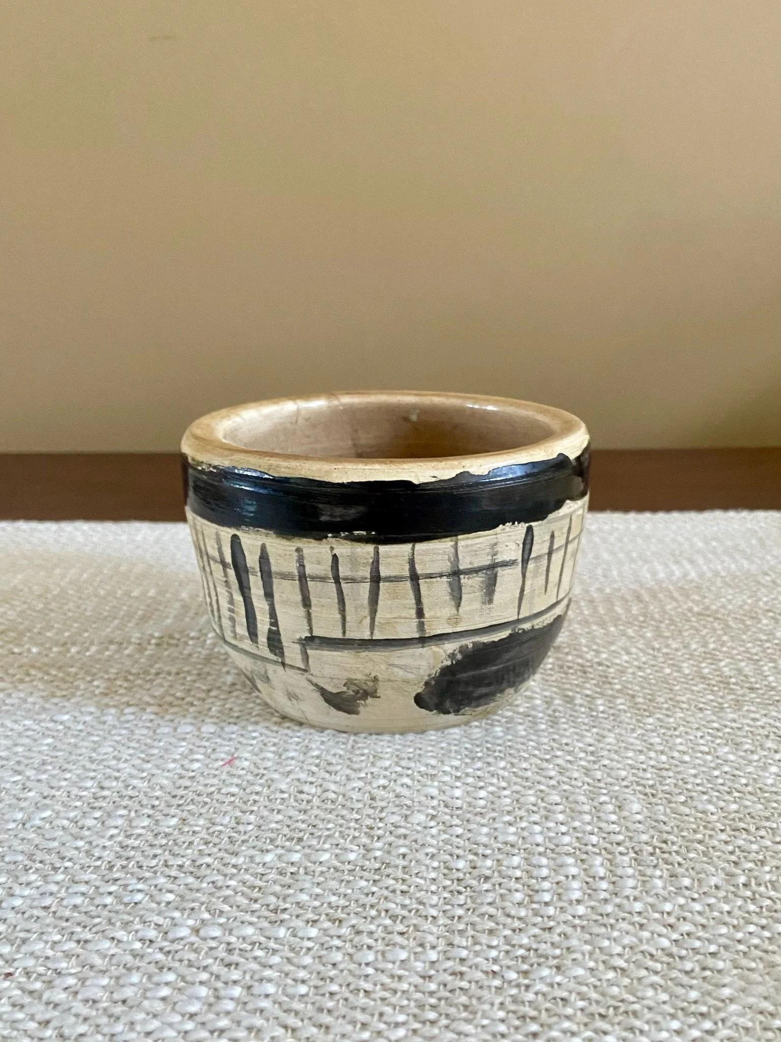 Studio Pottery Japanese Oribe Style Bowl