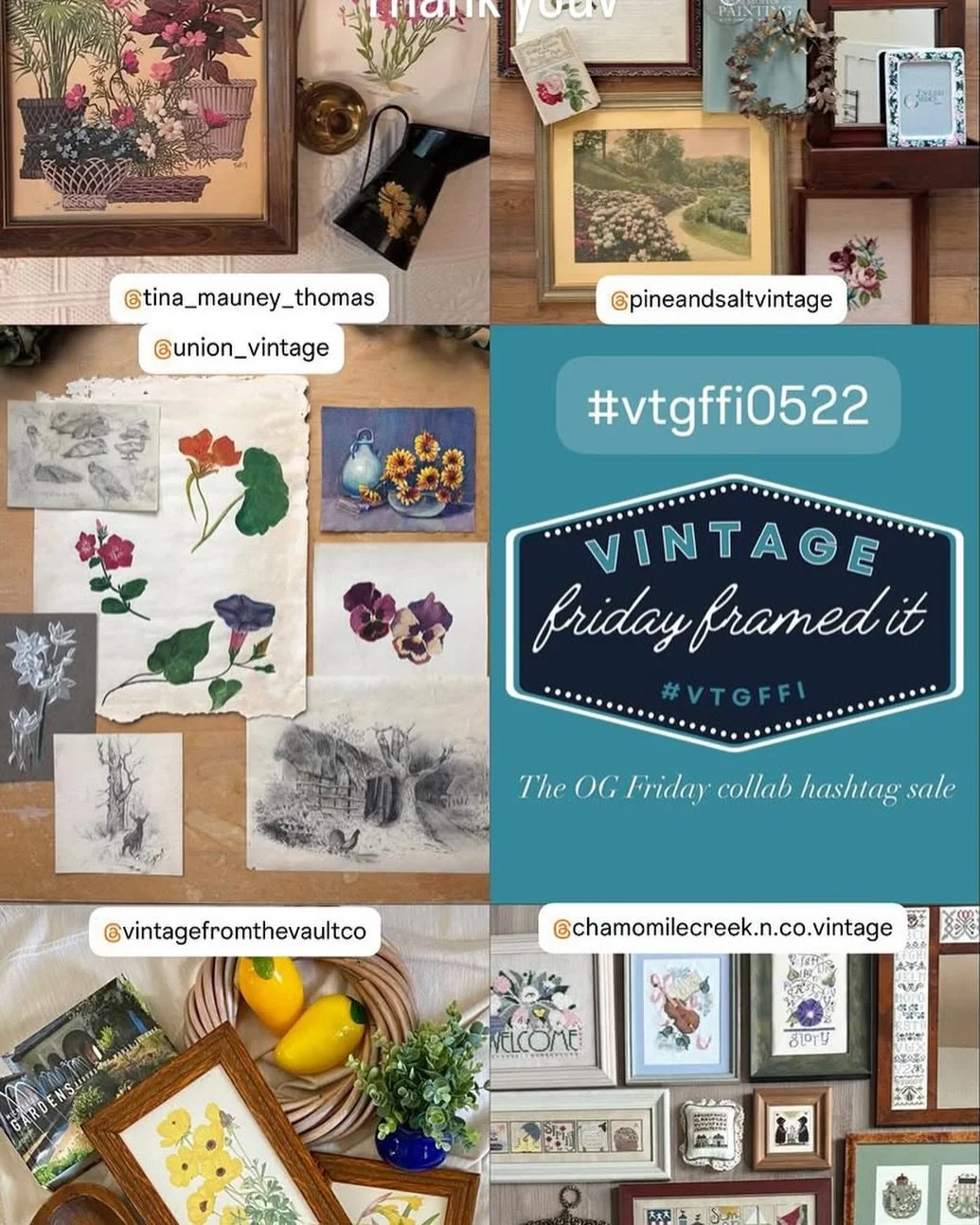 Thank you to @vintagefridayframedit  @themoodymantel  and @pigsandpeonies_  for always supporting and celebrating everyone&rsquo;s collections. ❤️