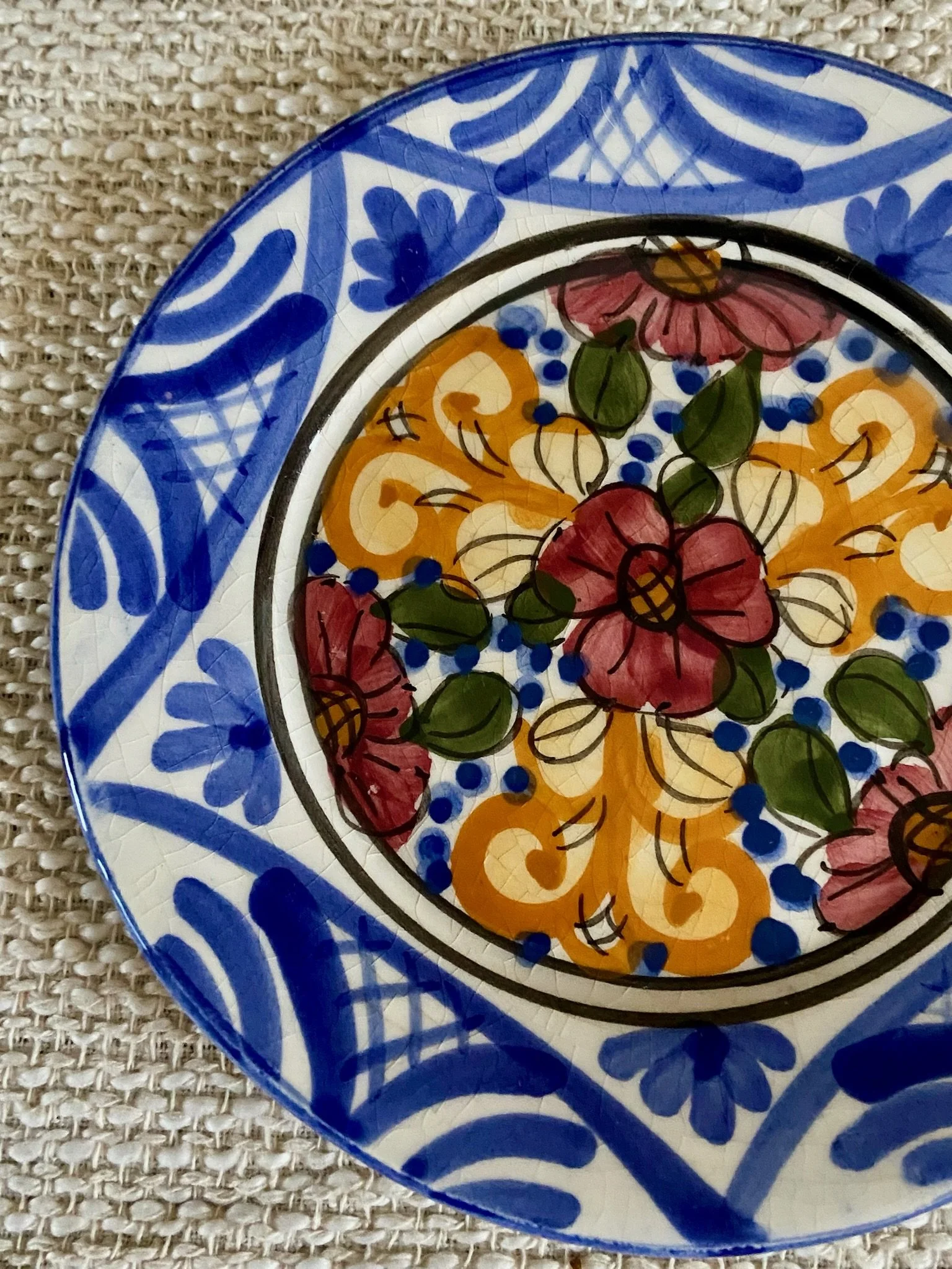 Vibrant Handpainted Spanish Plate by HNOS Martinez S.L.