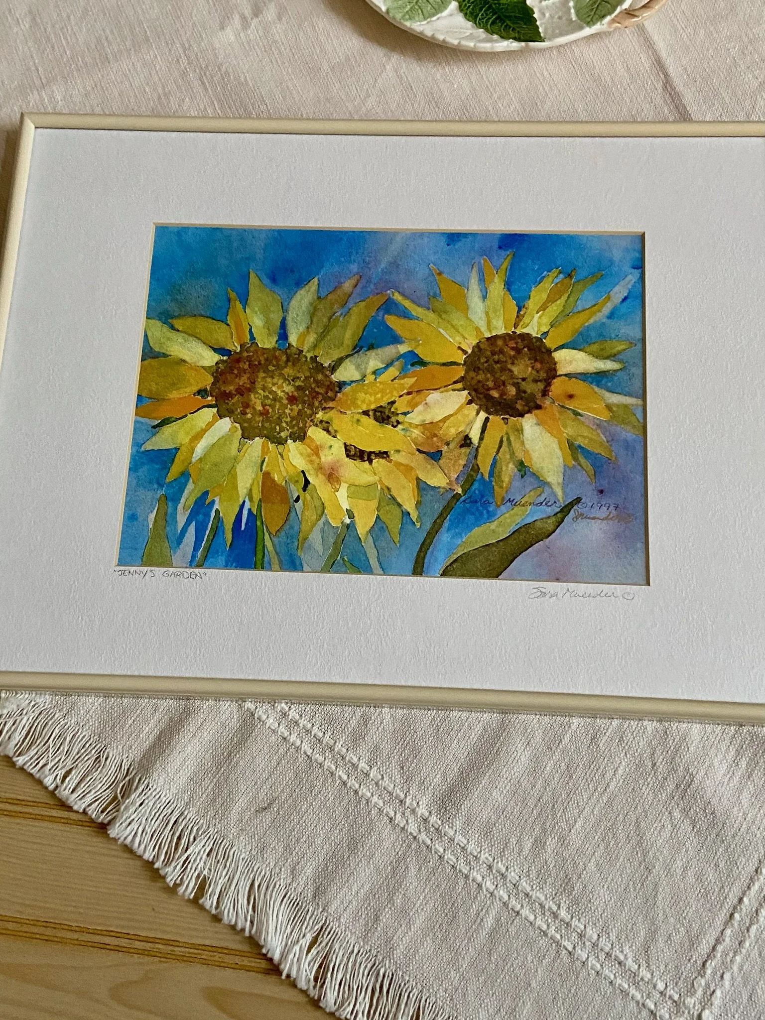 "Jenny's Garden" Original Watercolor Painting by Sara Muender