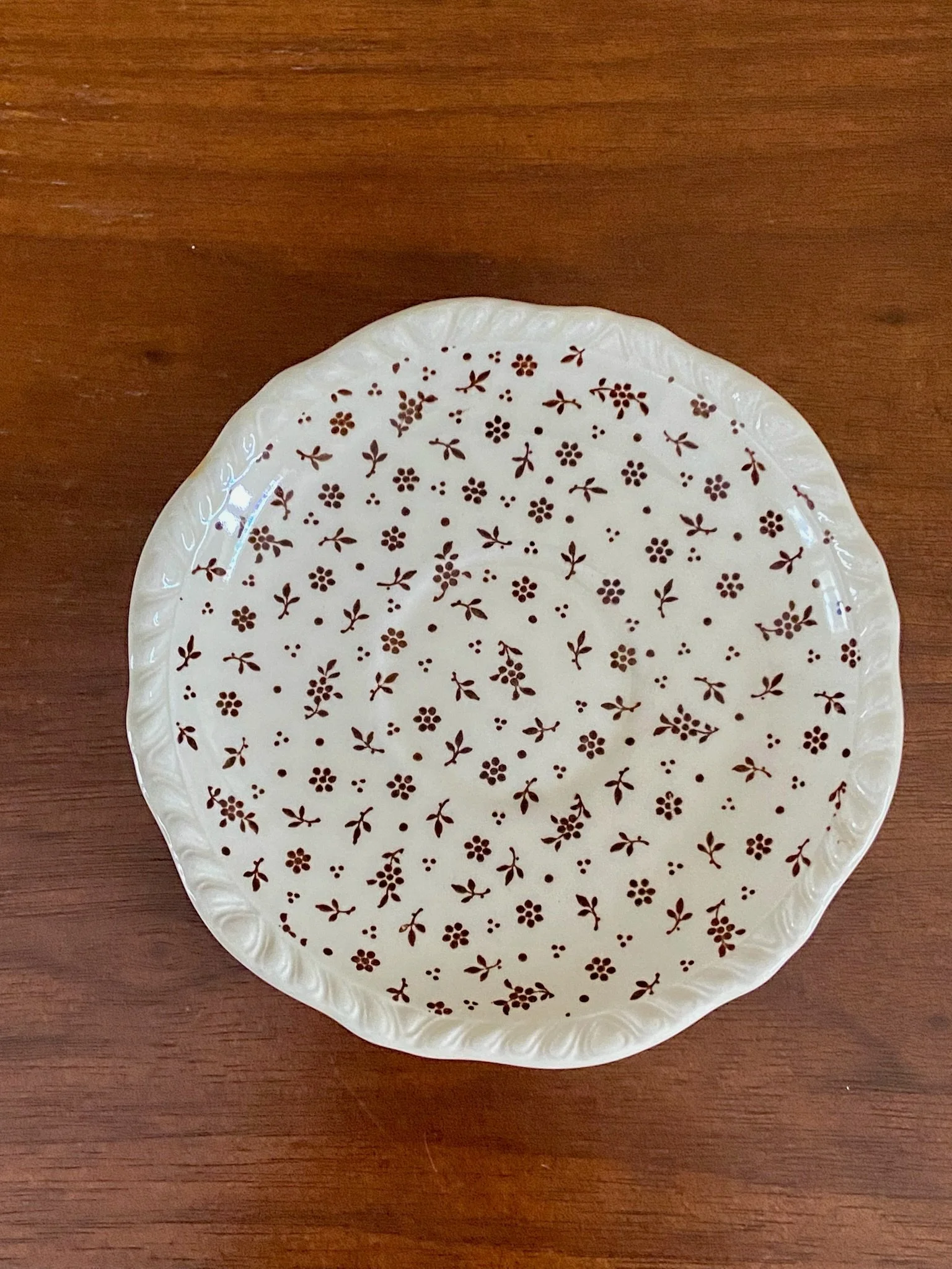 Adams Stoneware 'Sprig' Plate