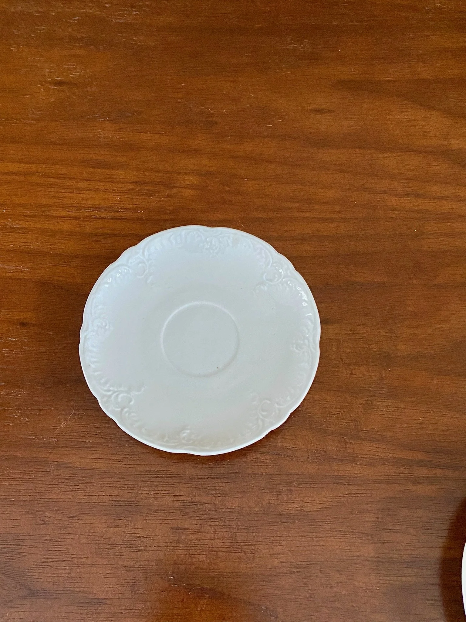 Rosenthal Baroness White Saucer by Hutschenreuther