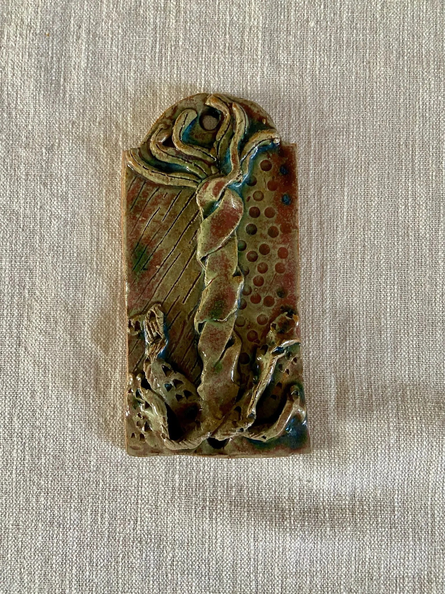 Studio Pottery Ceramic Wall Hanging