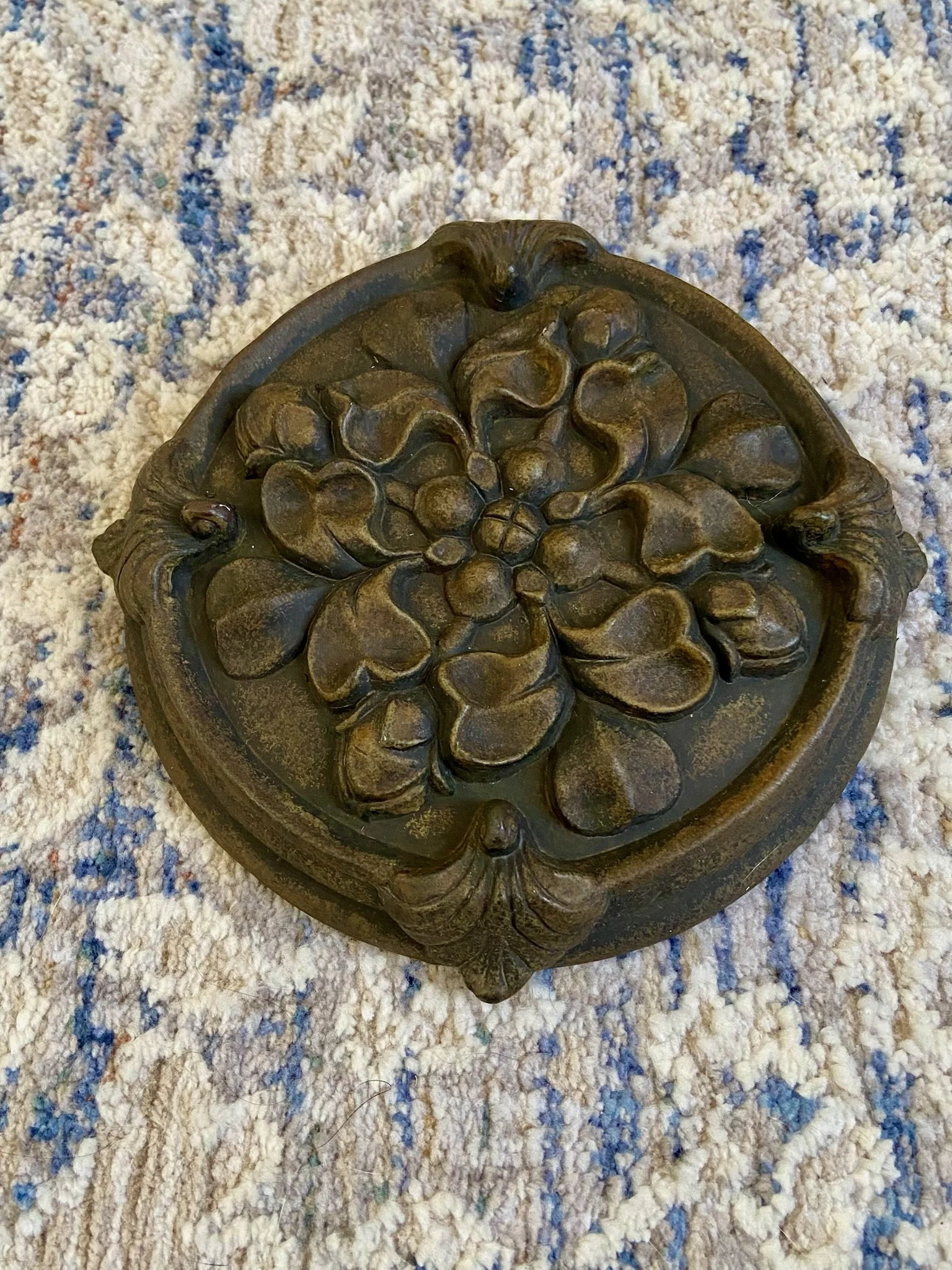 Round Bronze Terracotta Wall Plaque