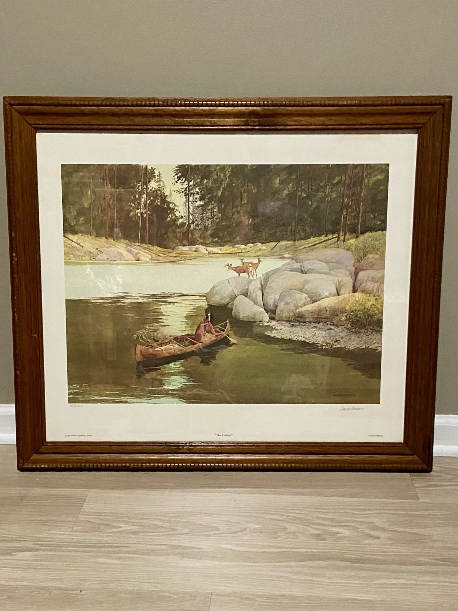 David Halbach "The Hunter" Limited Edition Framed and pencil signed Art