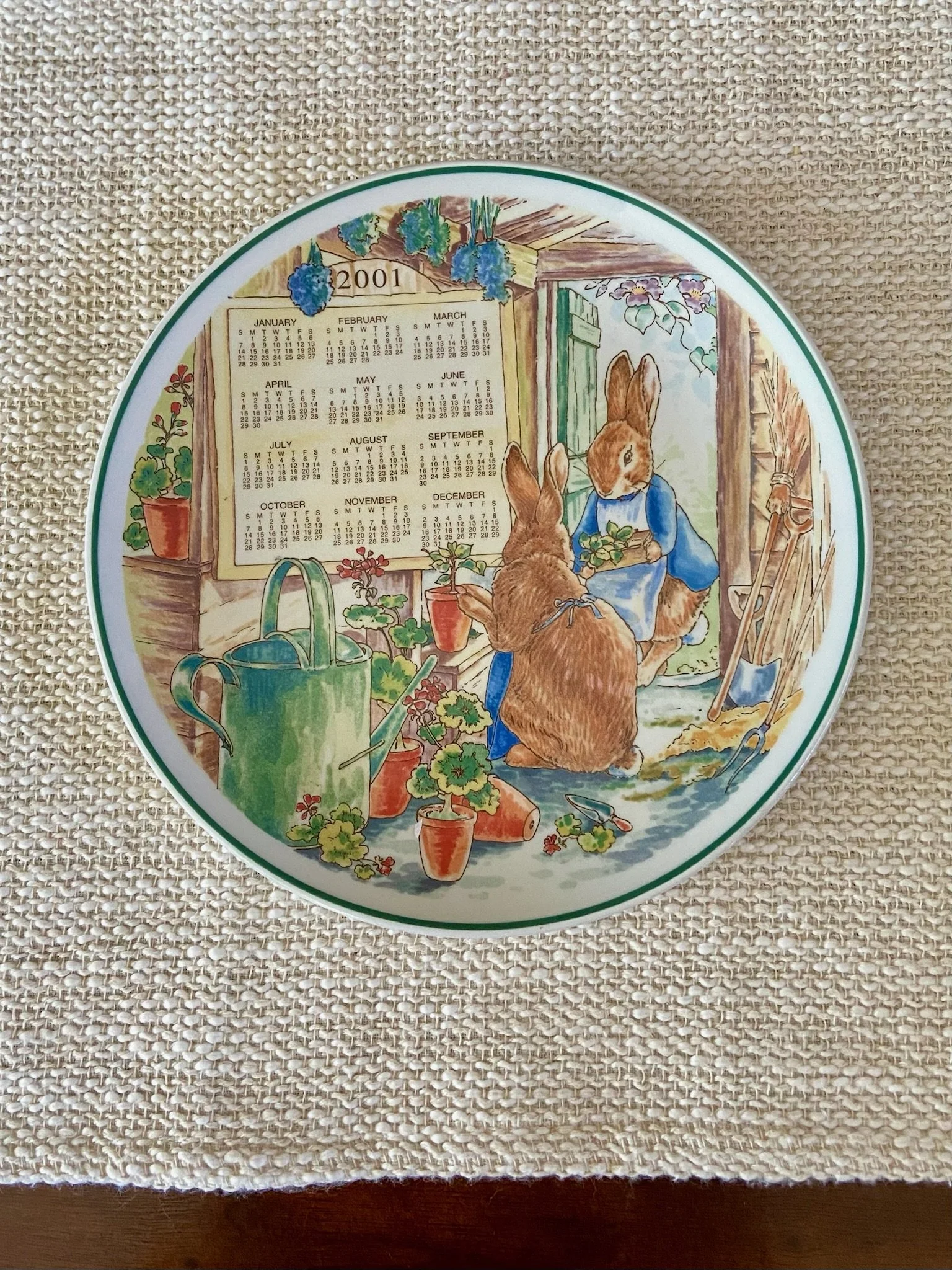 Wedgwood Peter Rabbit 2001 Collector's Plate