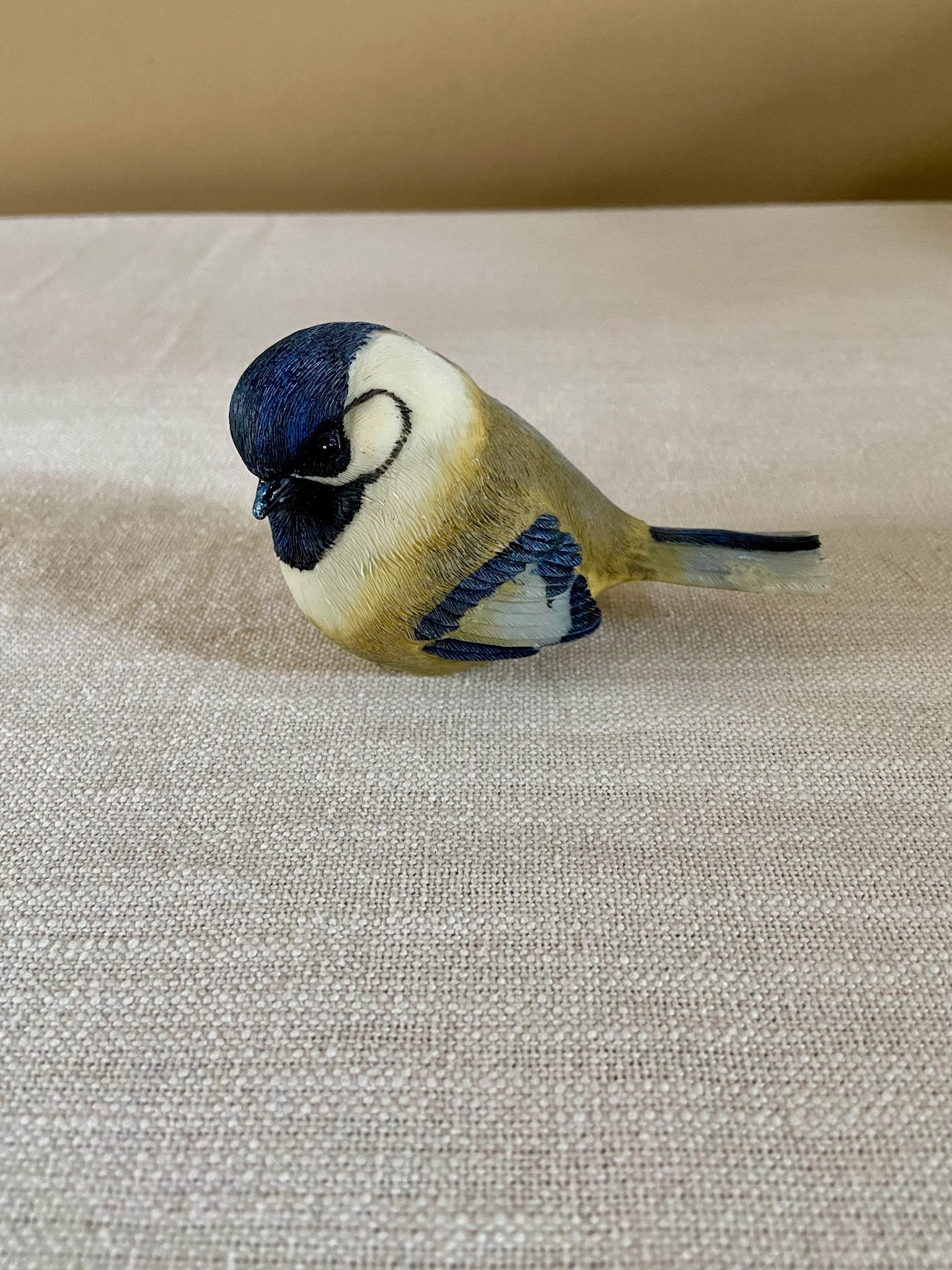 Charming Vintage Resin Chickadee Figurine