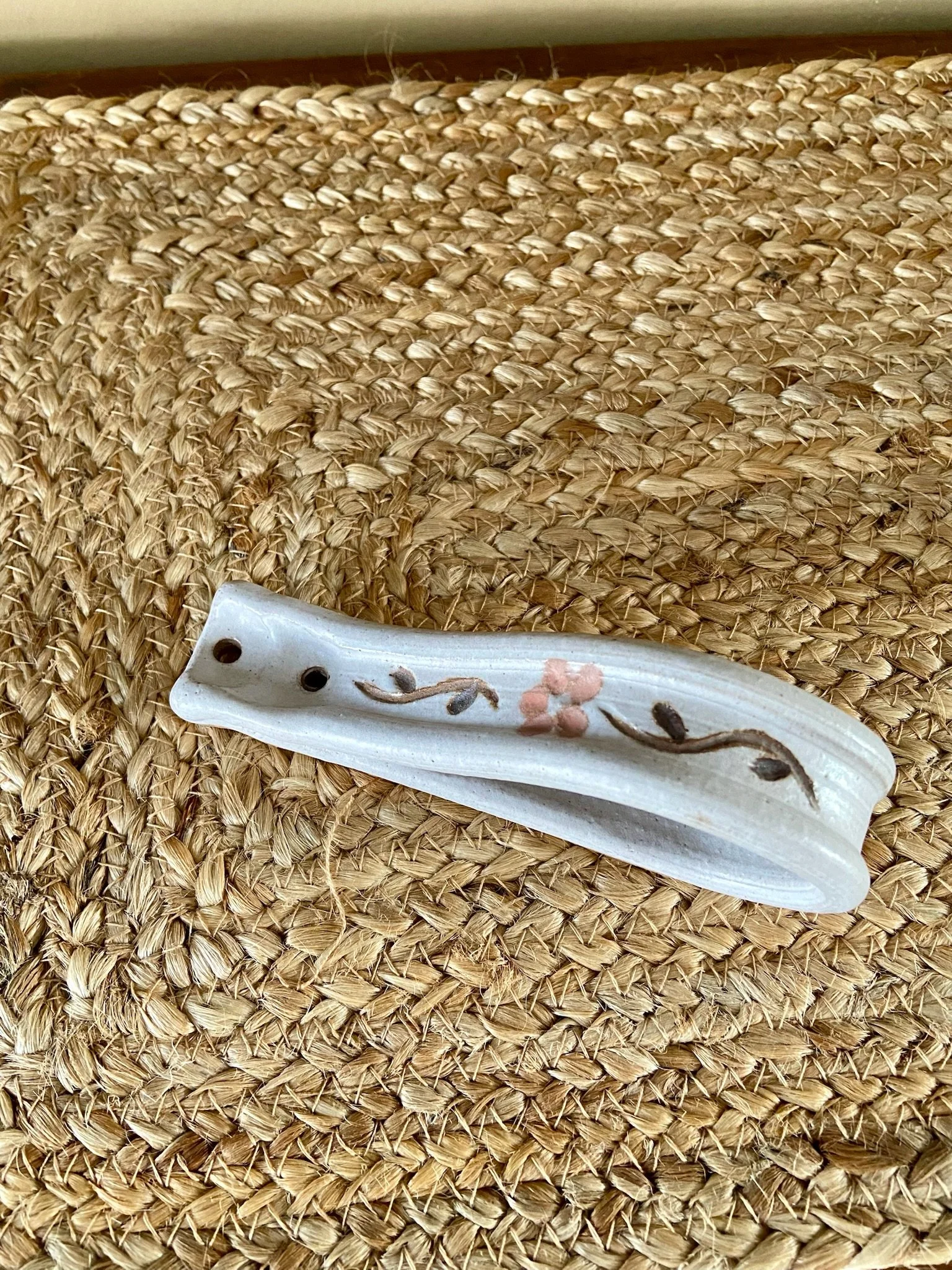 Artisanal Studio Pottery Towel Hanger