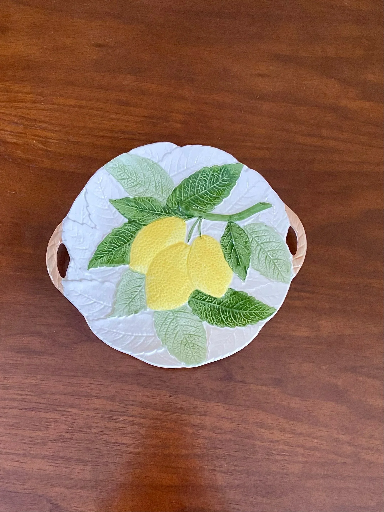 Lemon Majolica Art Plate