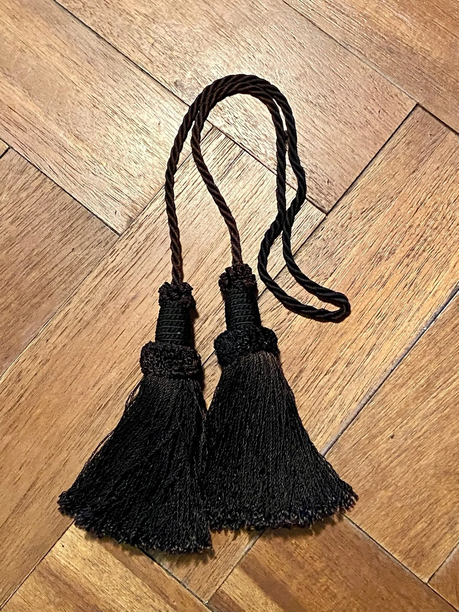 Elegant Black Tassel Curtain Tie Back