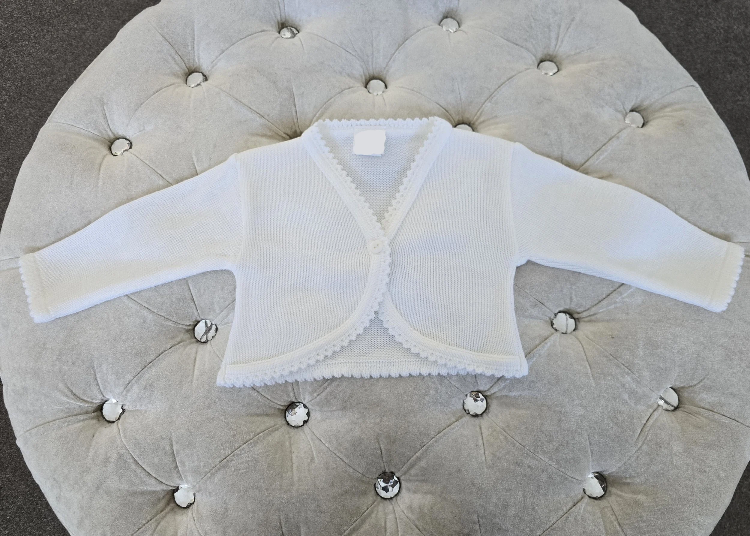 Baby Girls White Cardigan