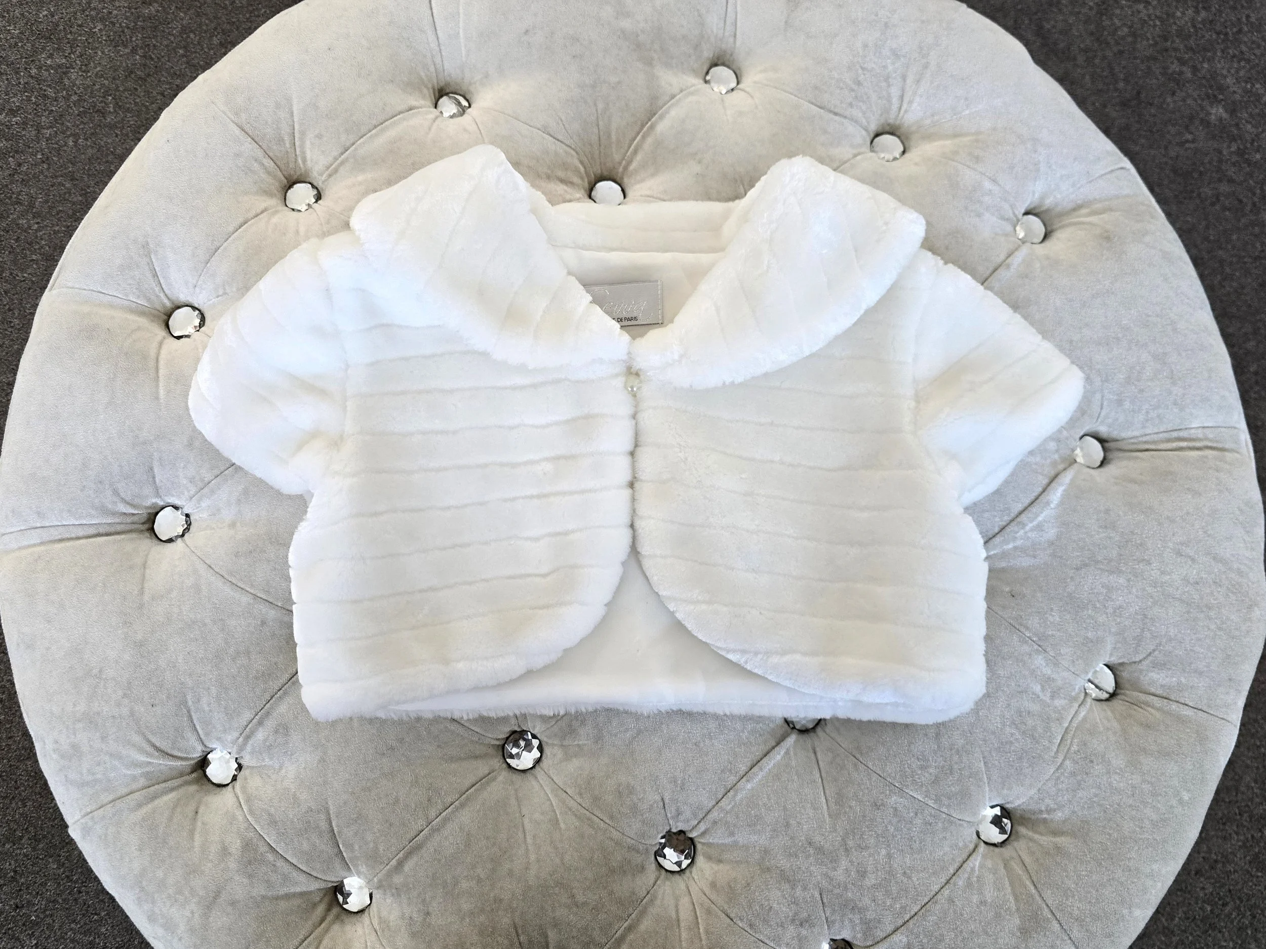 Soft Ivory Faux Fur Bolero - Older Girls