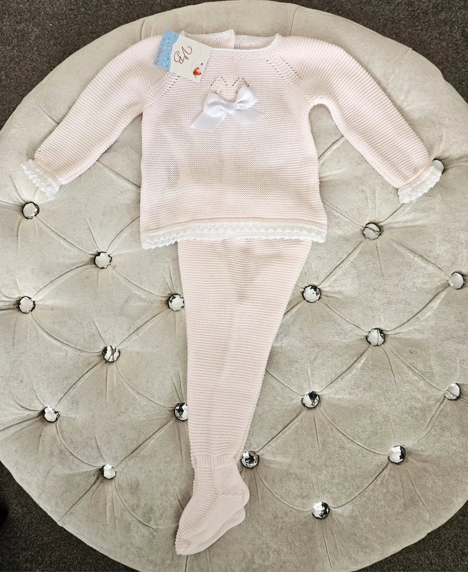 Lily Spanish Knitted Bow Set