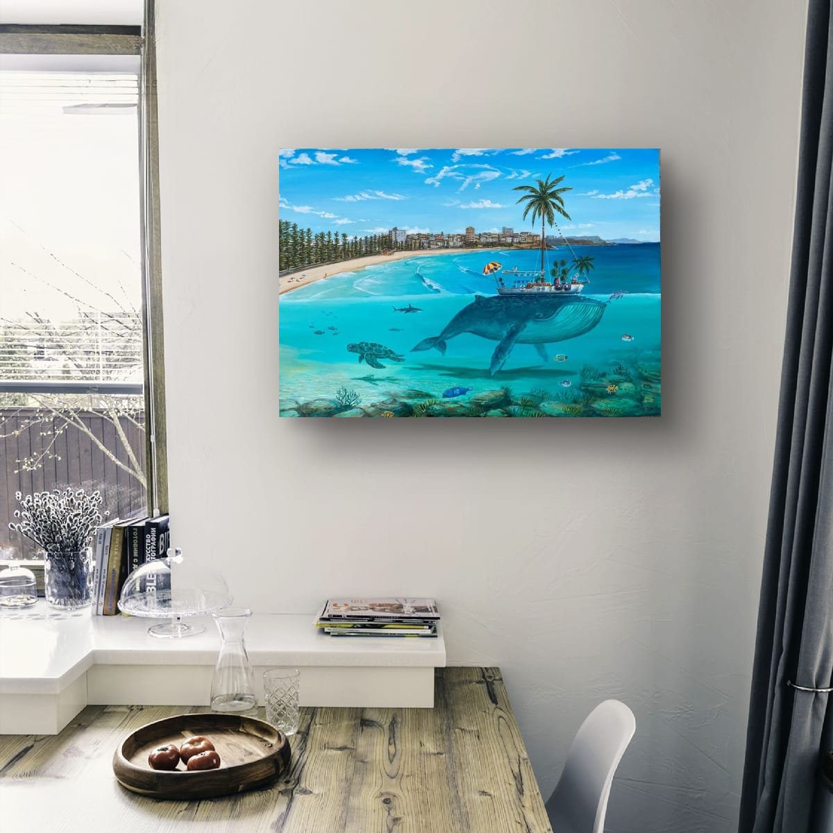 arty-the-dog-adventures-floating-boat-tropical-ocean-painting-mark-budd-art.jpeg