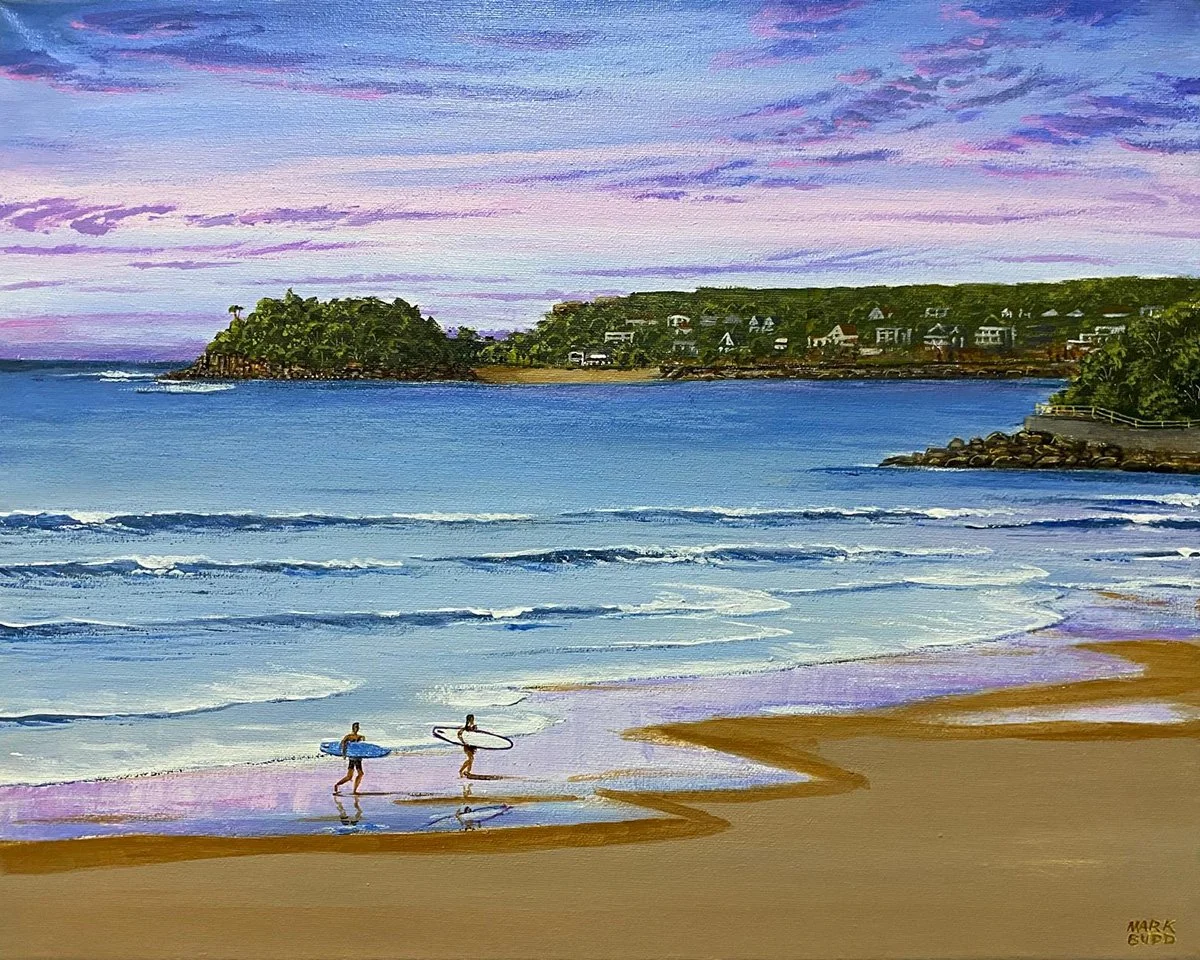 Shelly Beach Purple Sunset - Manly, Sydney, Australia | 50 X 40 Cm