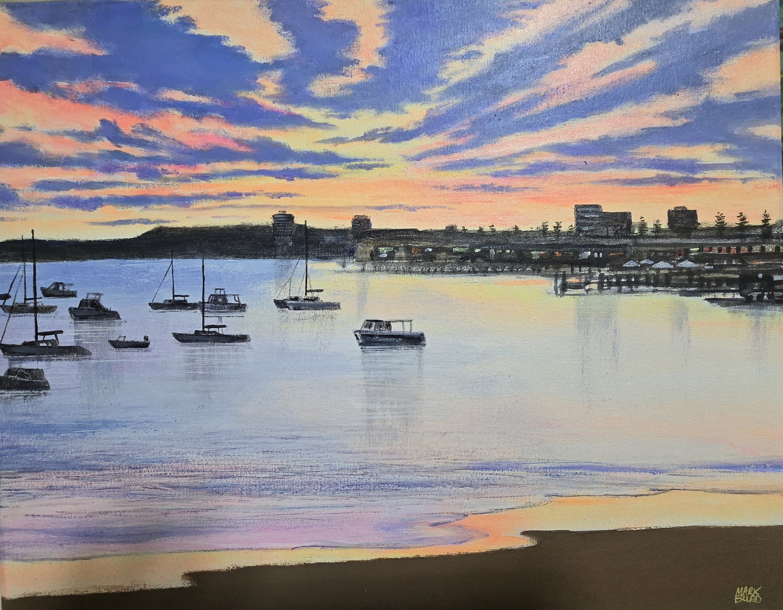 sunset-over-manly-cove-sydney-sunset-painting-mark-budd.jpg