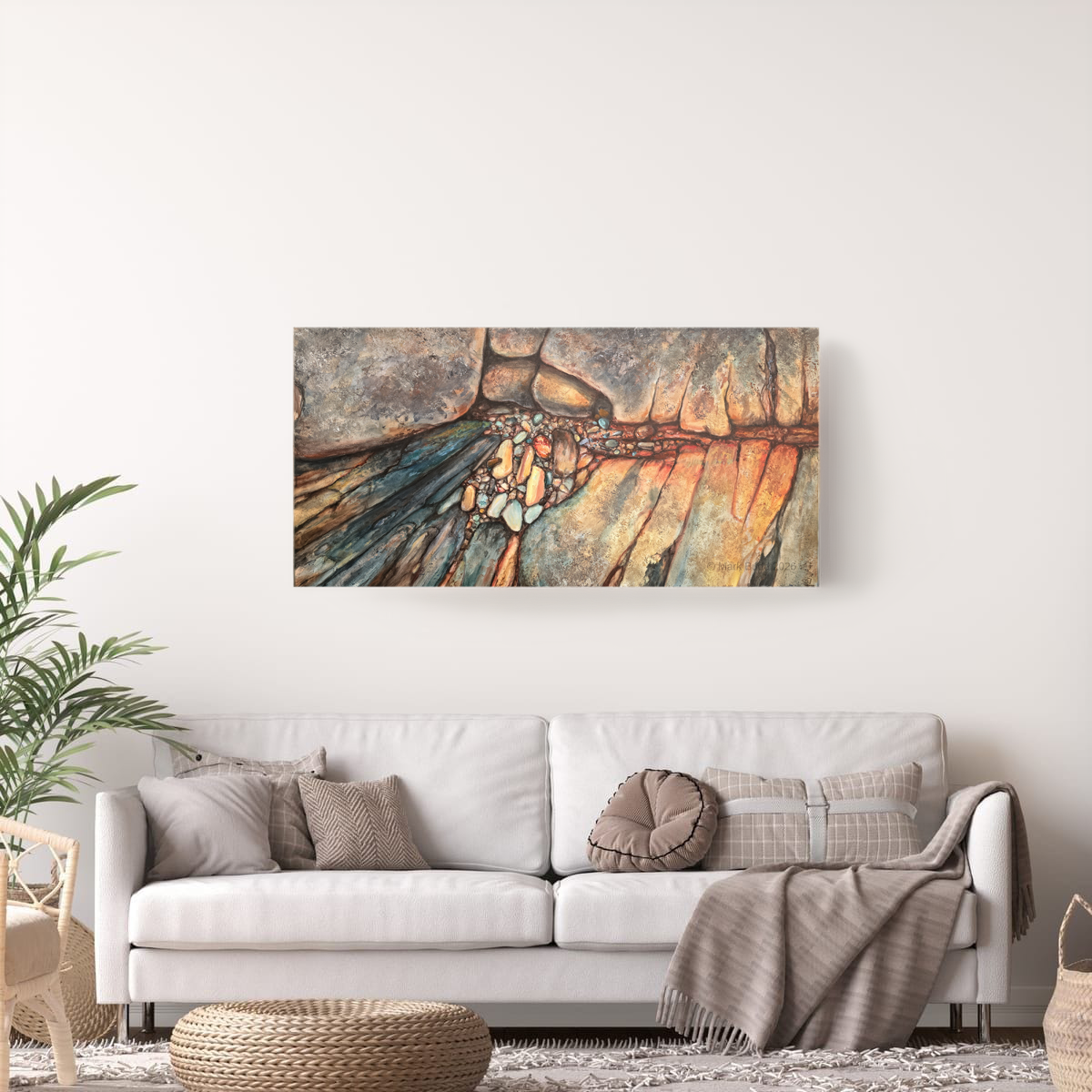 mark-budd-tidal-mosaic-seaside-rocks-painting-in-lounge-room.png