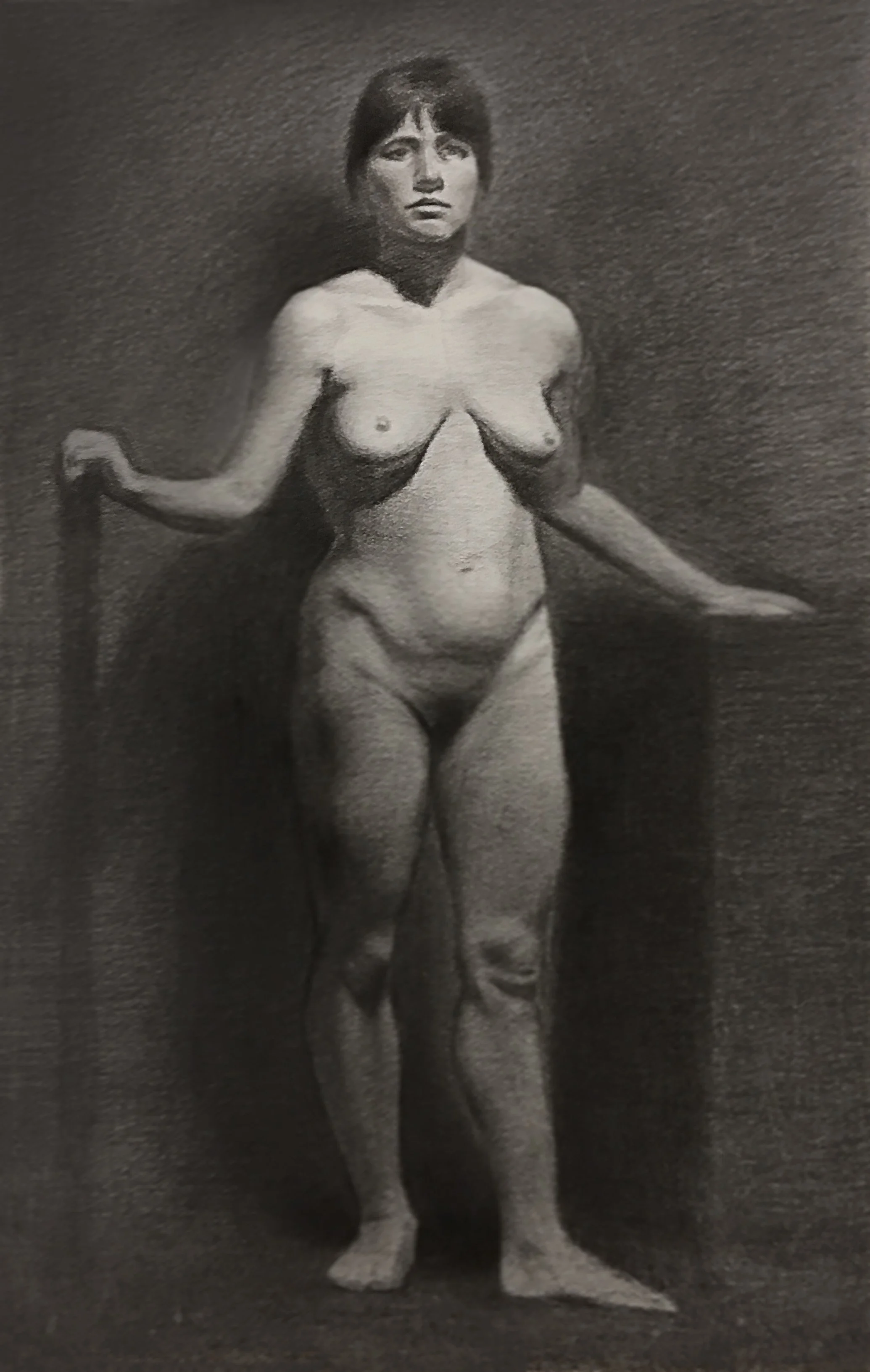  ACADEMIC DRAWING: FEMALE  - LIFE LONG POSE - CHARCOAL     (First Year) 