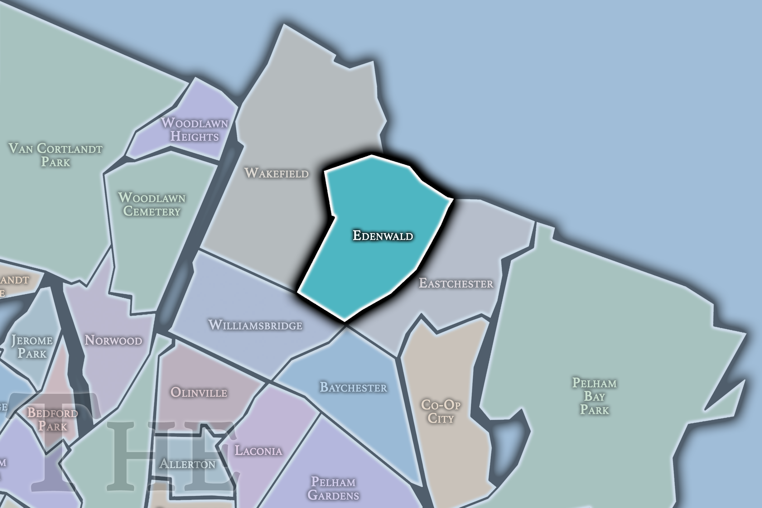 Edenwald Neighborhood Map.png
