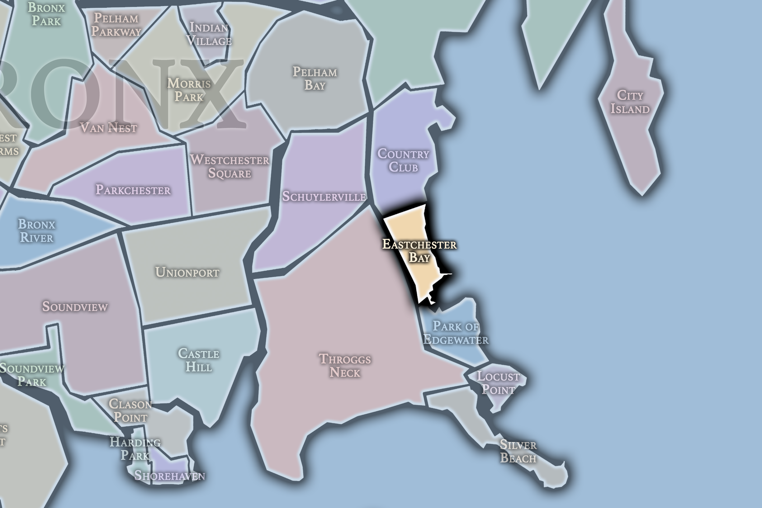 Eastchester Bay Neighborhood Map.png