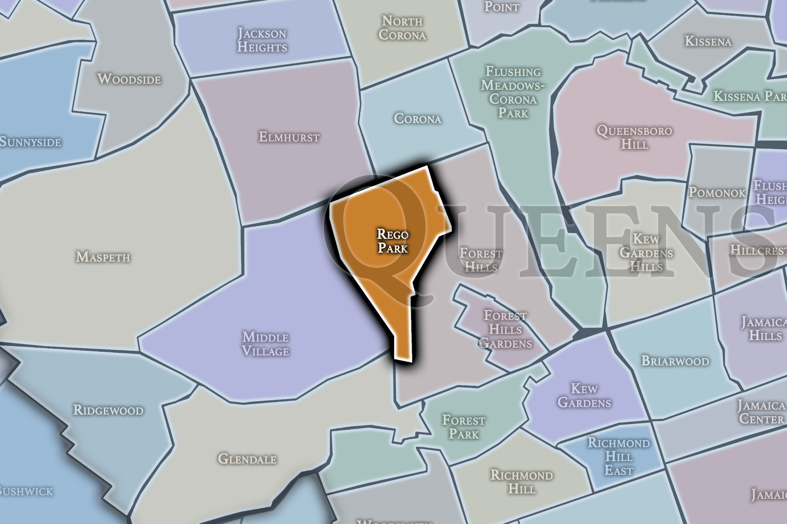 Rego Park Neighborhood Map.png
