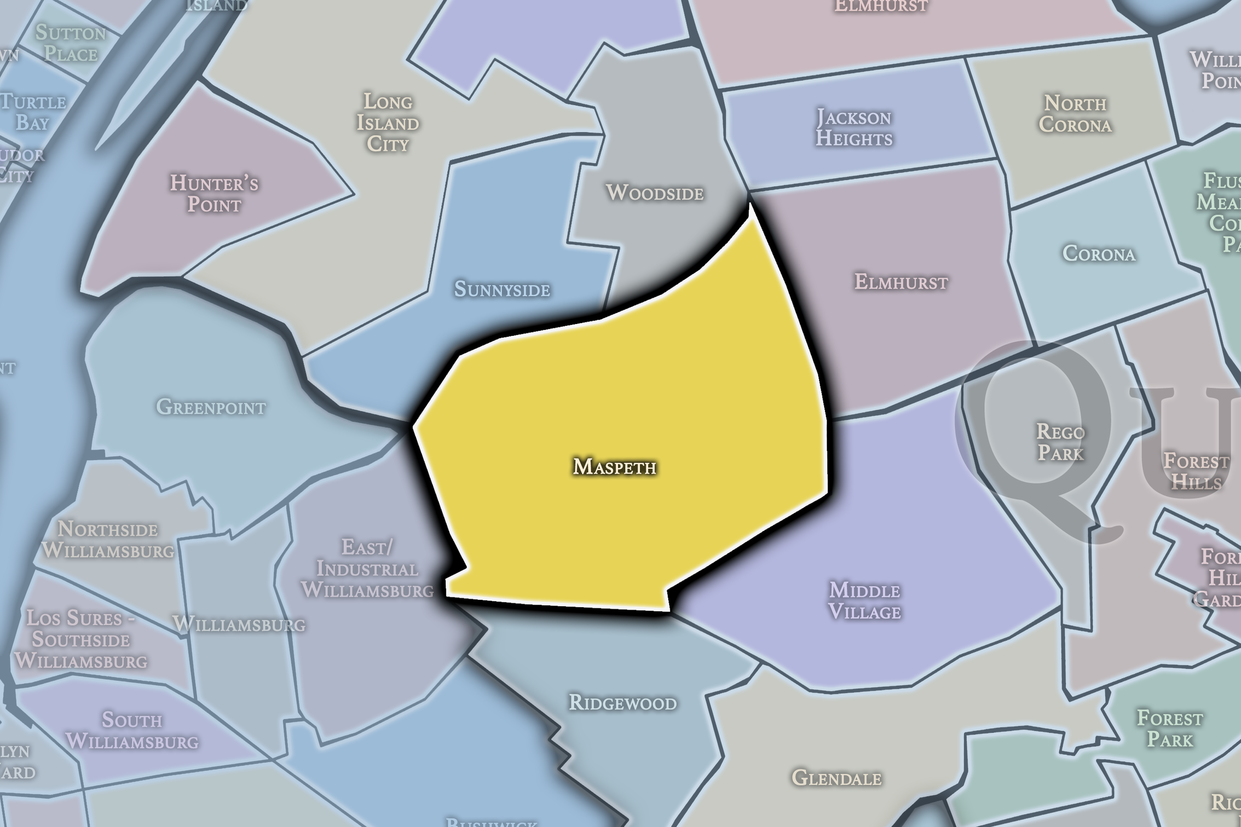 Maspeth Neighborhood Map.png