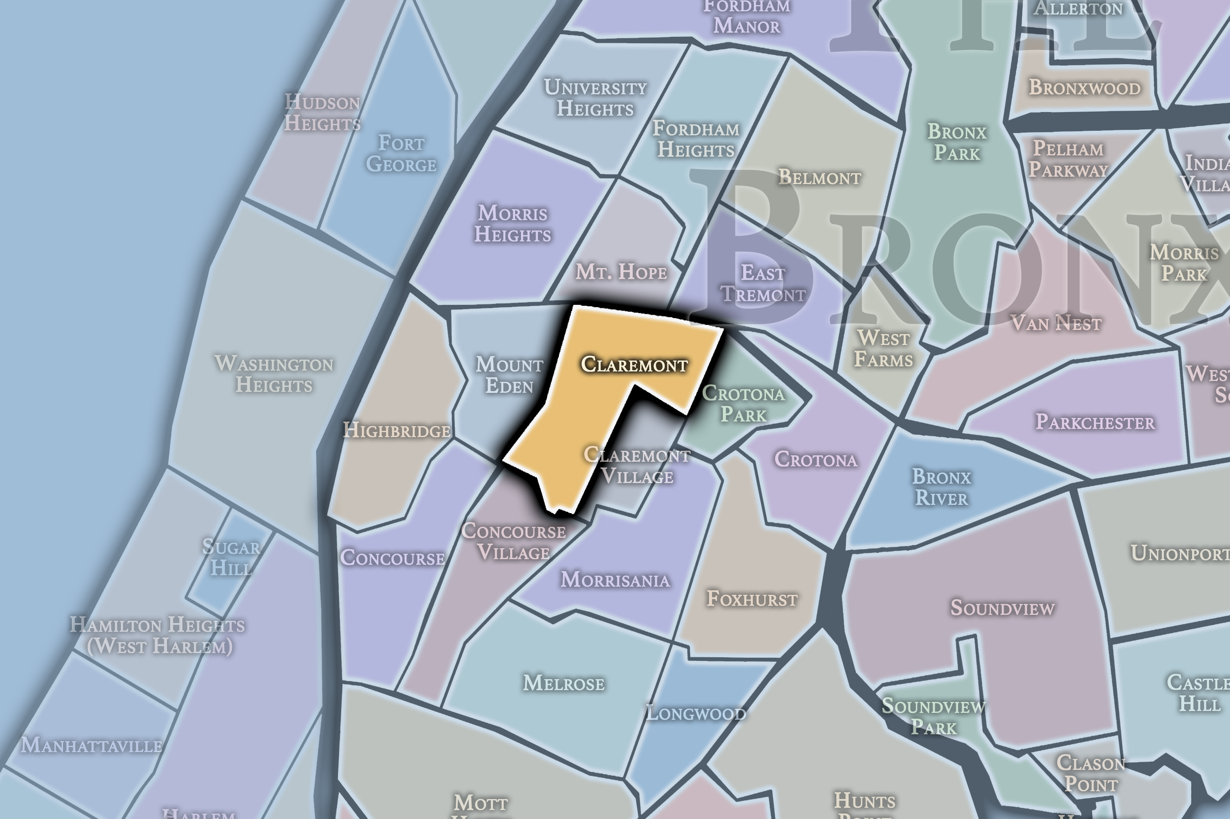 Claremont Neighborhood Map.png